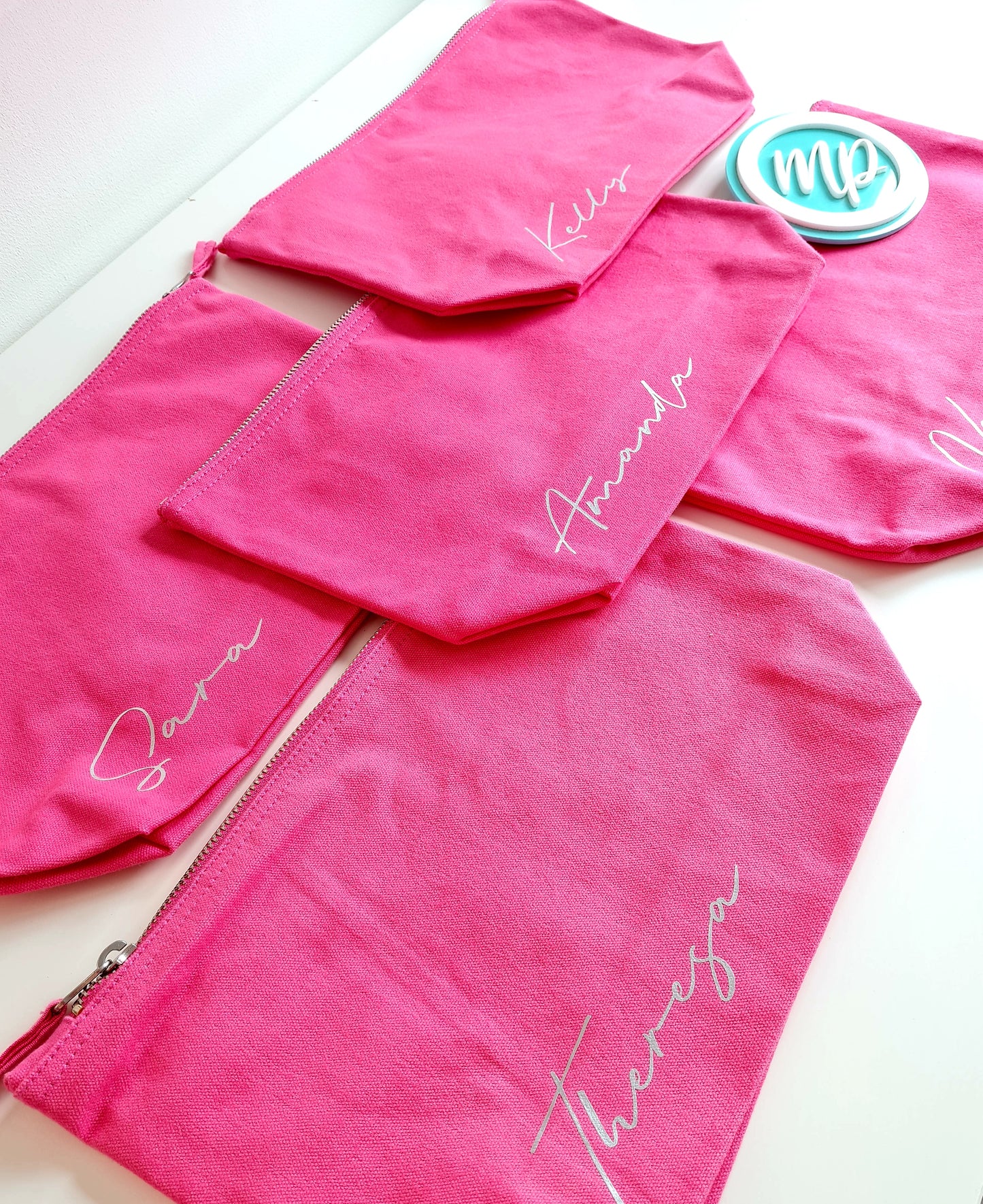 Personalised Accessory Makeup Bag - Bridesmaid Bag - Bride Bag - Gift Set