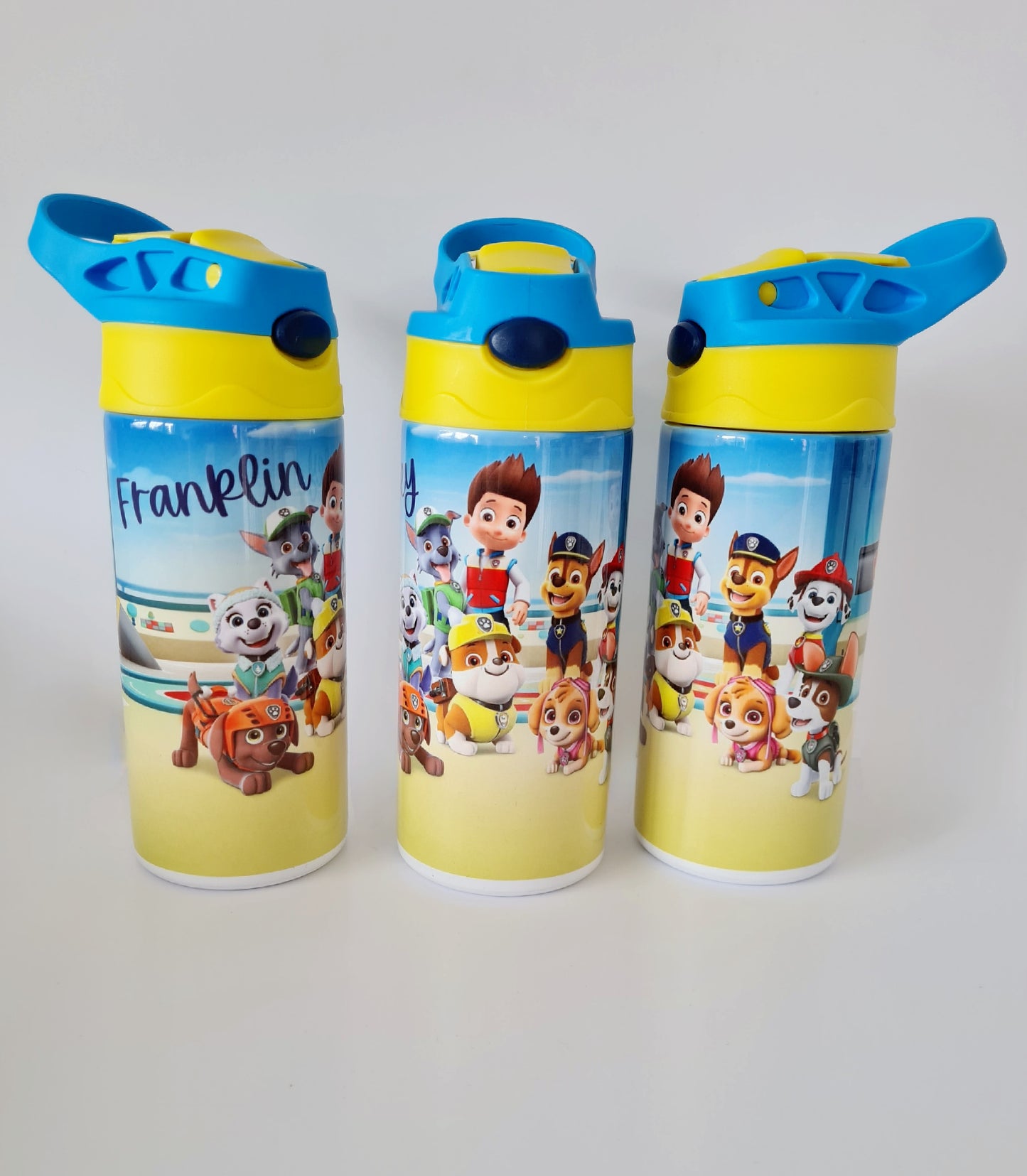 Personalised Kids Water Bottle - Dog Patrol Theme