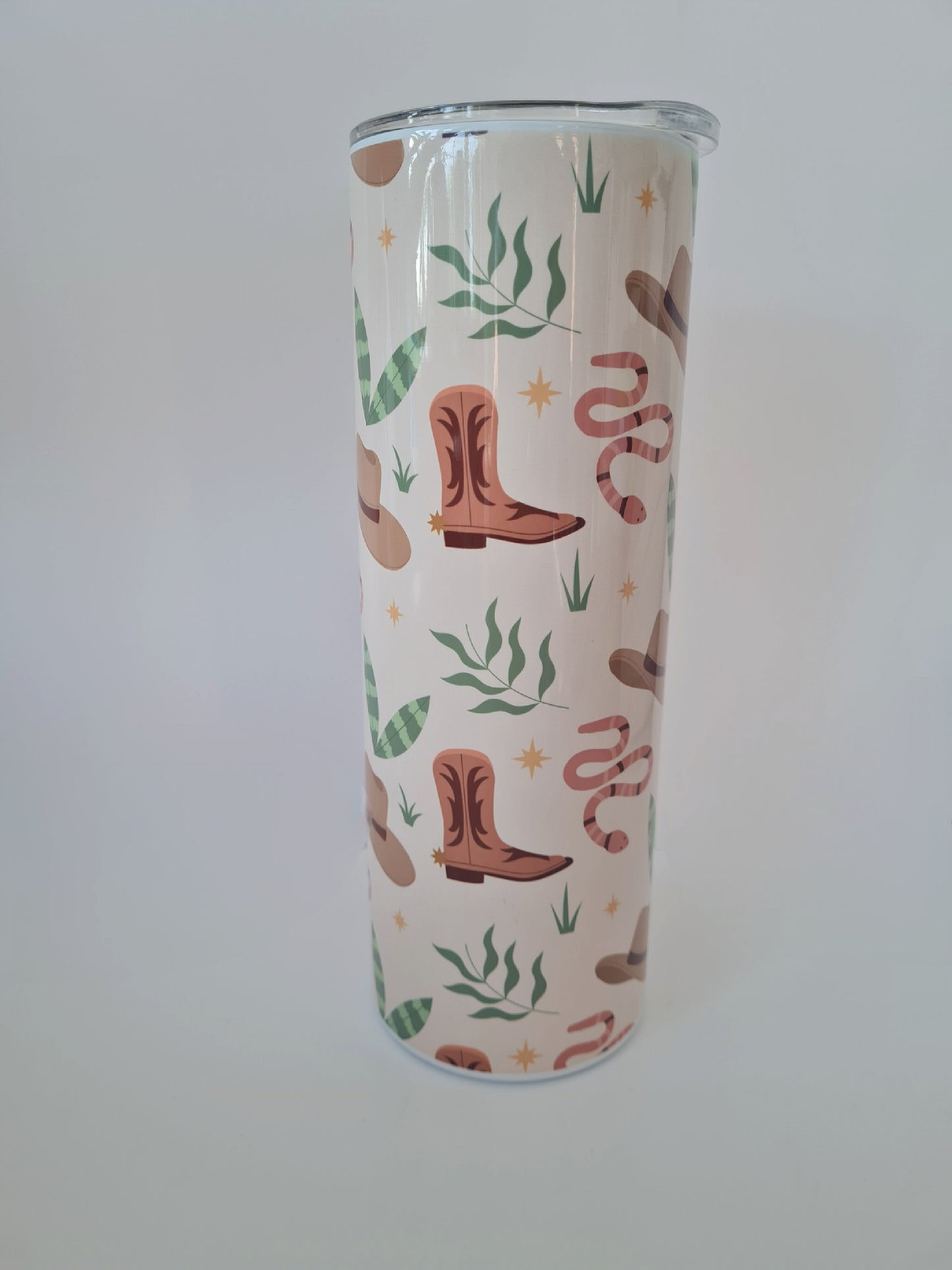 Cowboy Western Theme Tumbler - Cactus - County Theme Cup