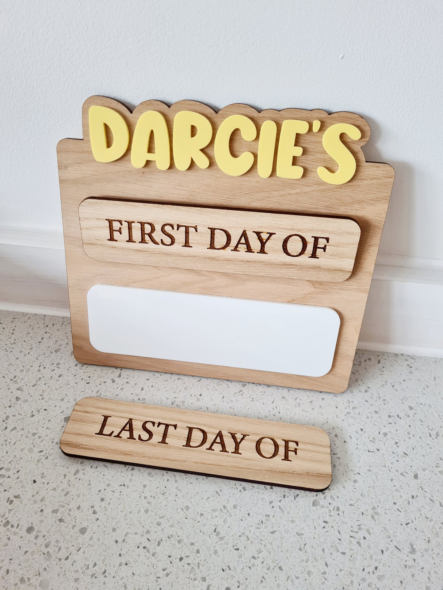 First Day of School - Last Day of School Board