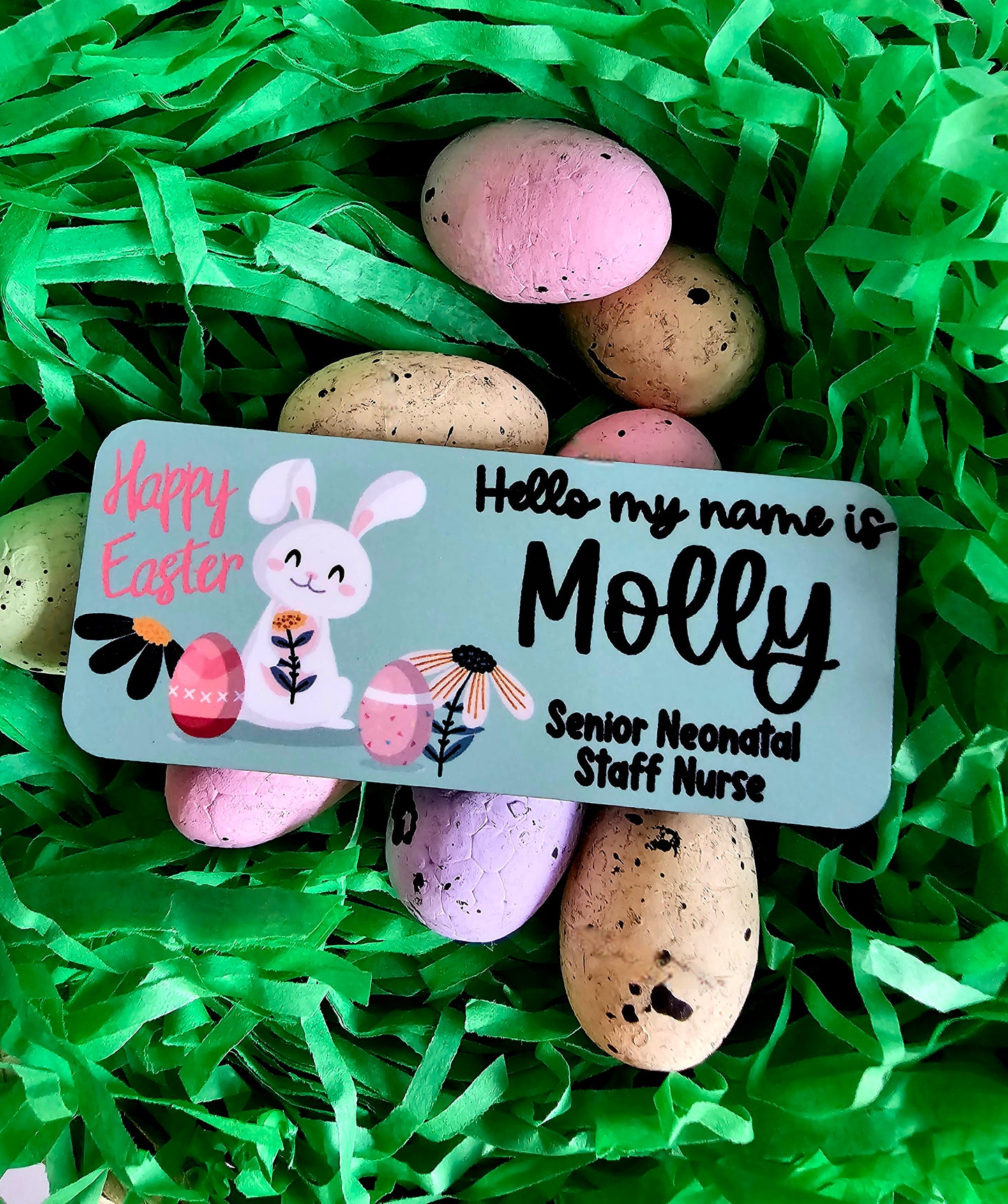 Nurse Name Badge, Easter Theme Name Badge, Student Nurse Name Badge, Midwife Name Badge, Student Midwife, Doctor Name Badge.