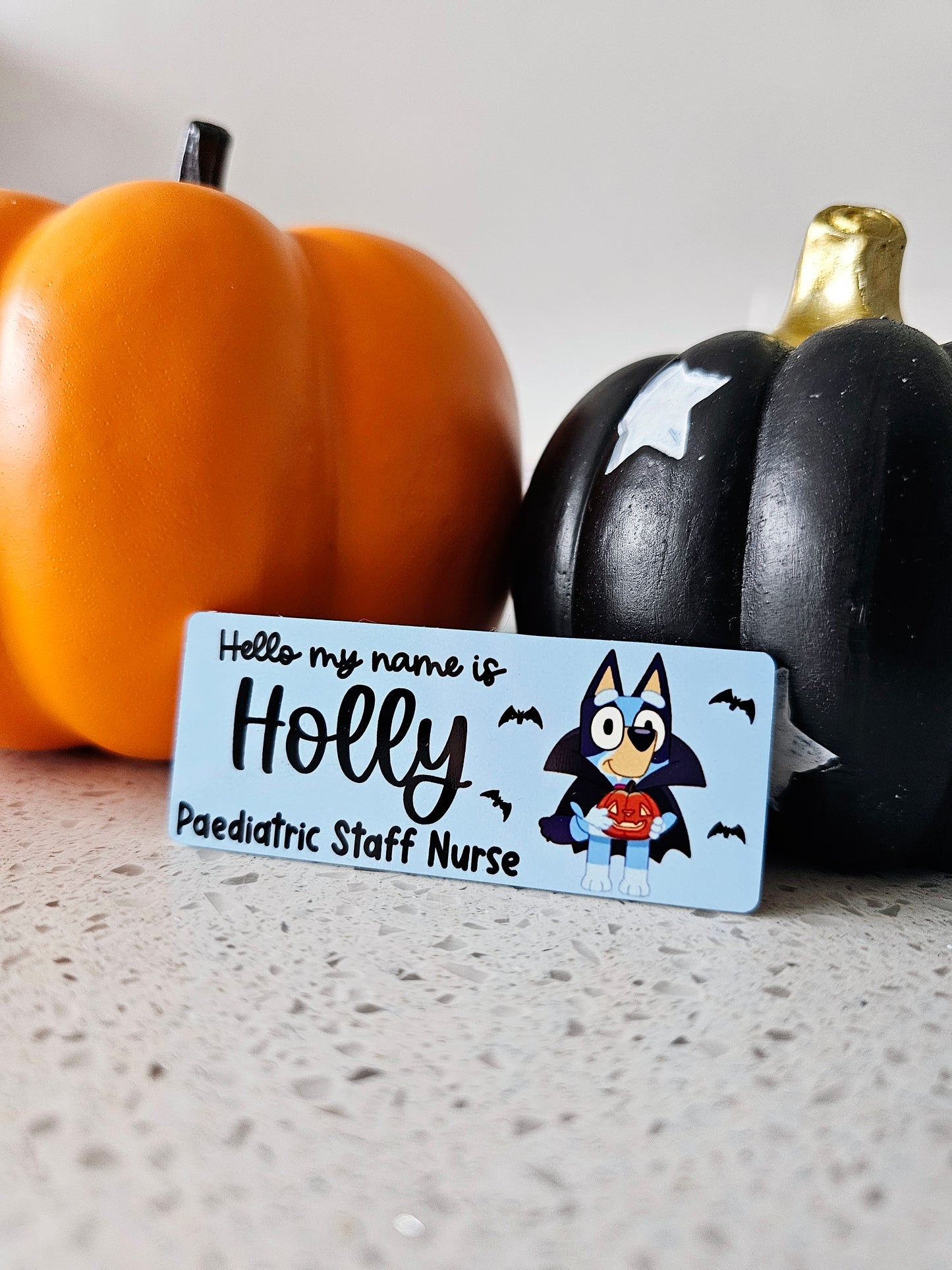 Halloween Name Badges - ALL HALLOWEEN DESIGNS - Nurse, Midwife, Student Nurse, Student Midwife, Healthcare, Carer, NHS Name Badge