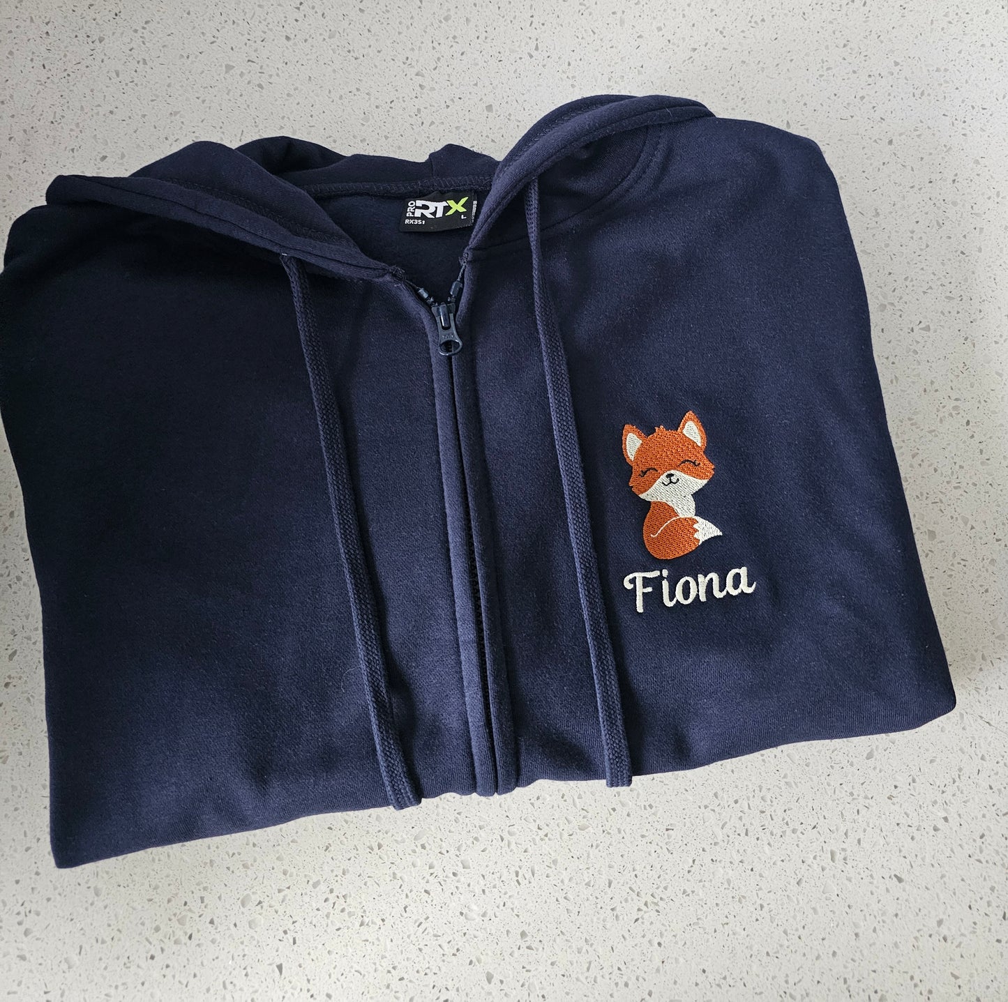 Embroidered Fox Hoodie - Healthcare - Health Visitor - Animal Design Embroidery