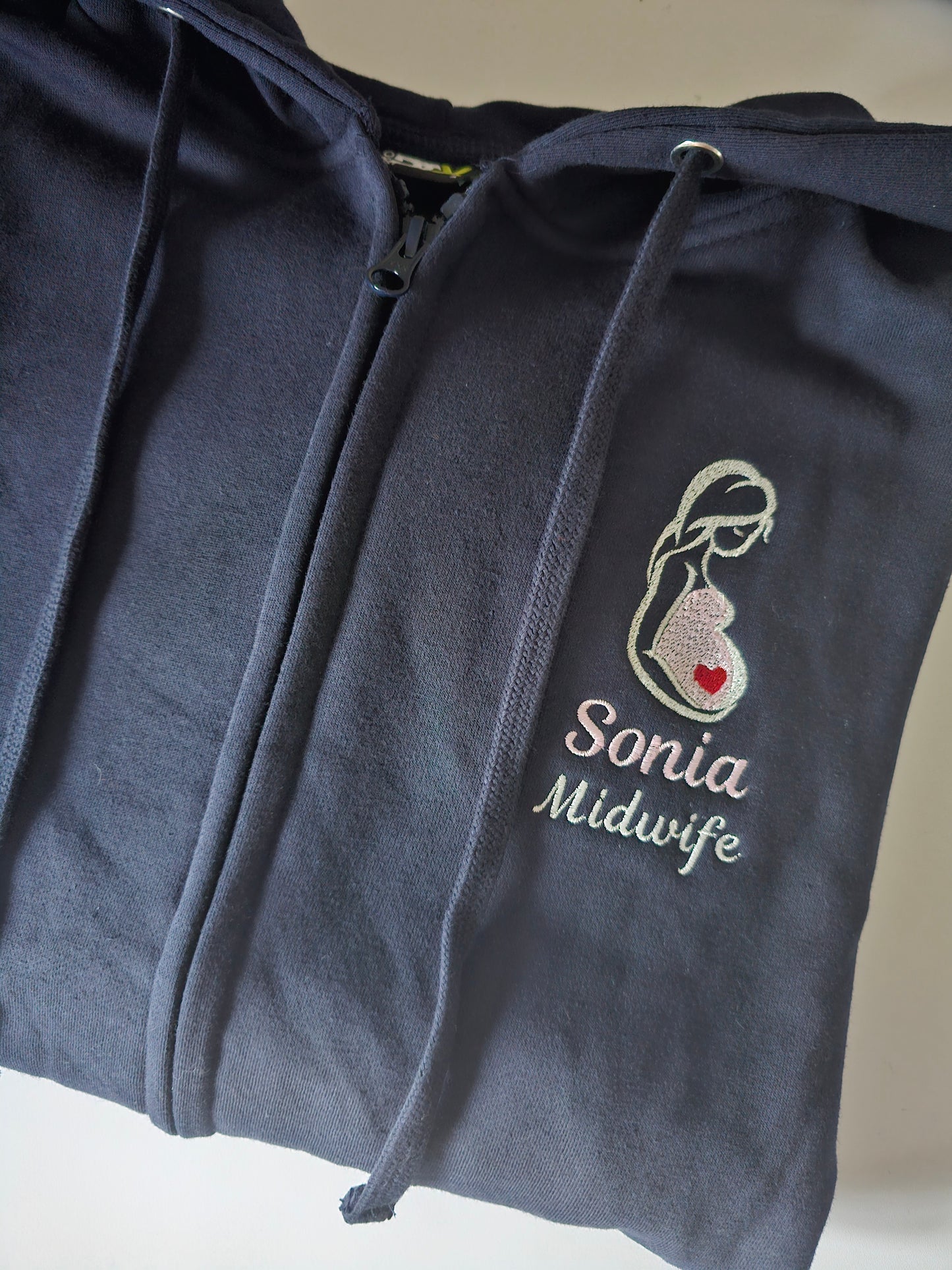Student midwife hoodie, Midwife Jacket, embroidered midwife hoodie, pregnant lady hoodie