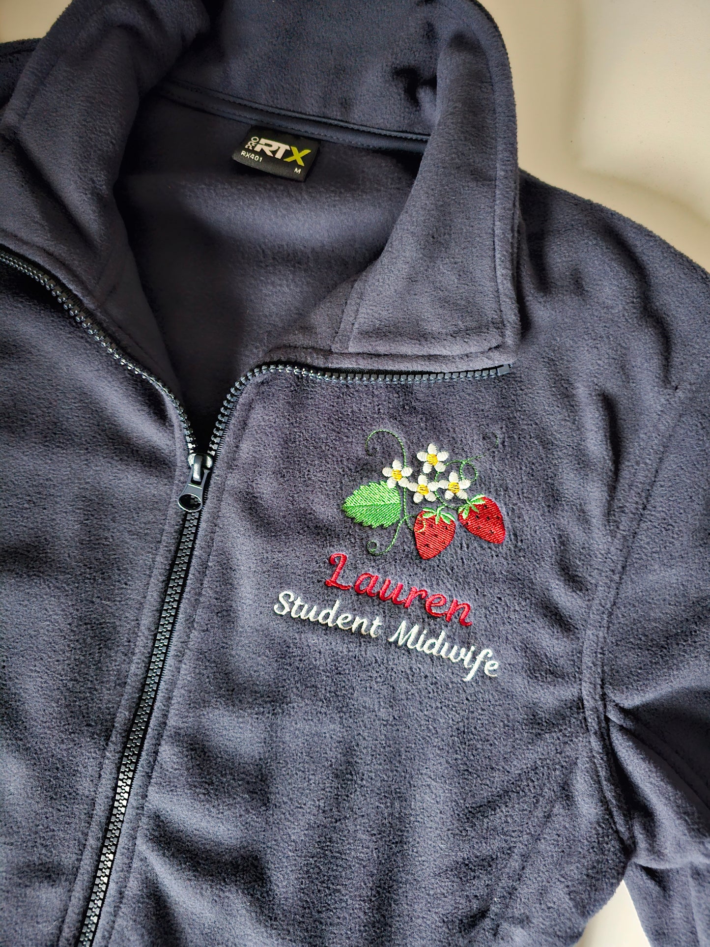 Fleeces - ALL DESIGNS - Personalised Fleece - Nurse Jacket - Midwife Jacket - Student fleece