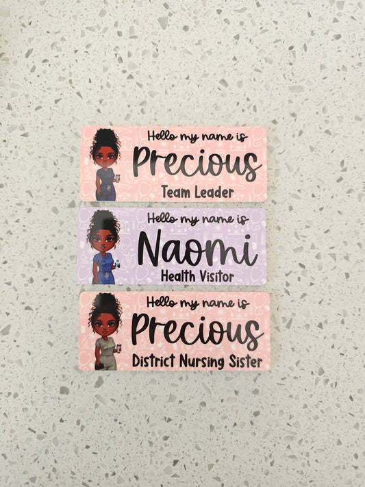 Bespoke Characeter Medical Theme Name Badge - FEMALE