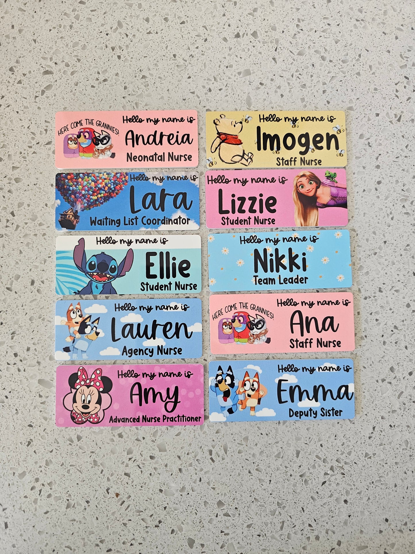 Midwife Name Badge, Nurse Name Badge, NHS Name Badge, Student Midwife Name Badge, Student Nurse Name Badge, Doctor Name Badge - ALL DESIGNS