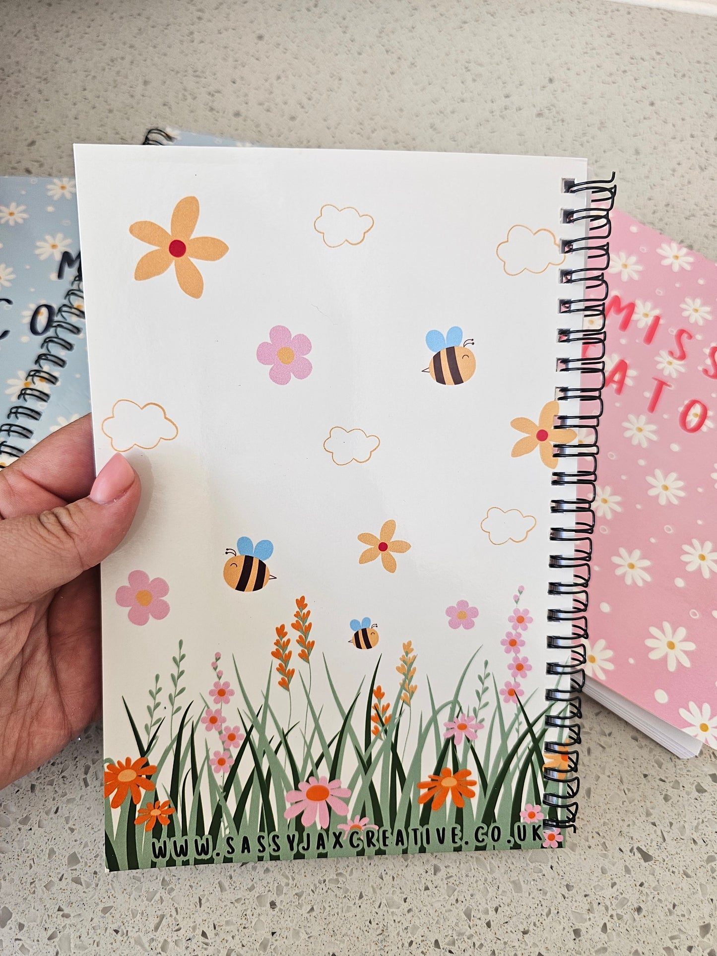 Personalised Notebook - double-sided printed design - thank you teacher gift