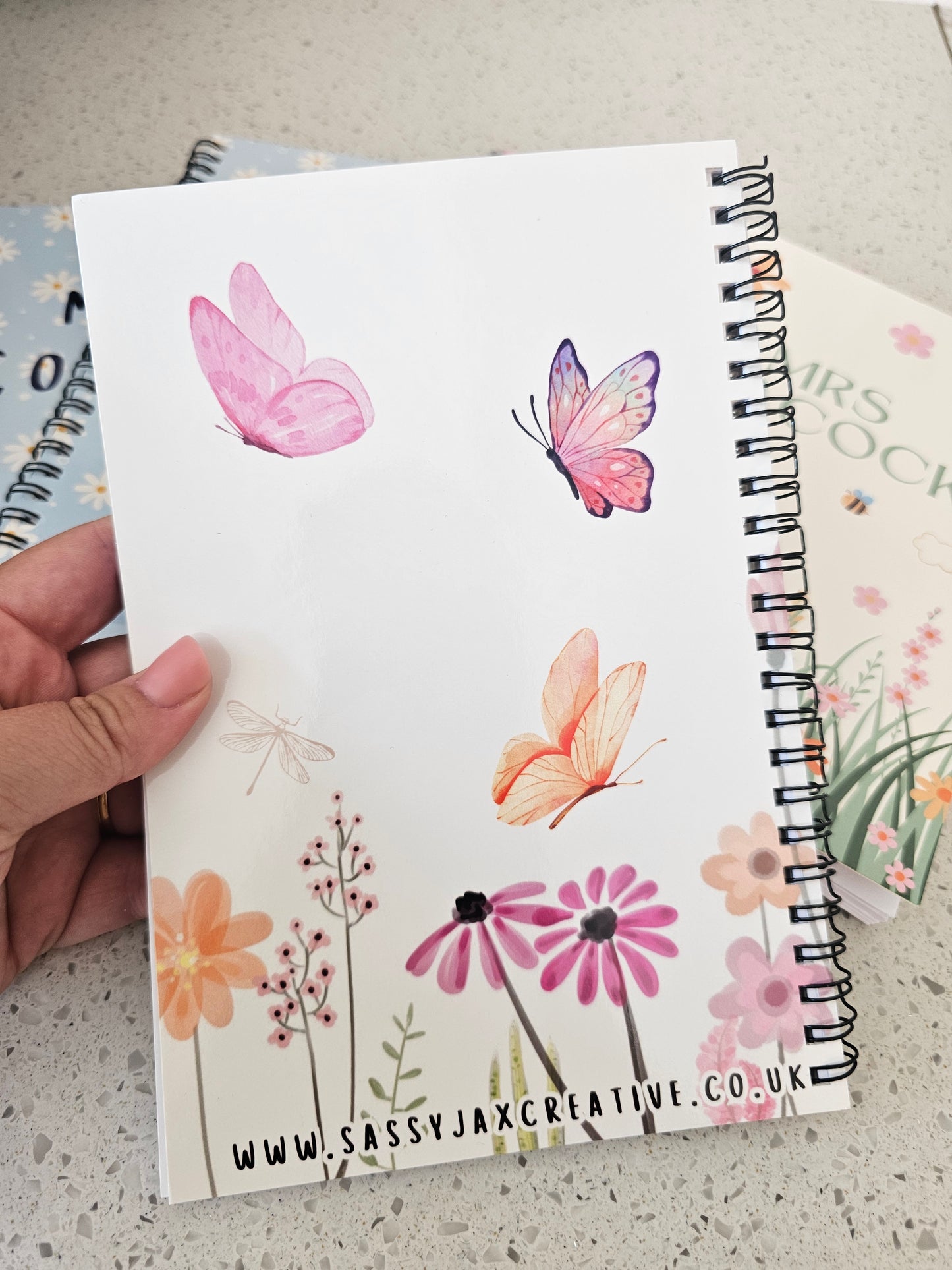 Personalised Notebook - double-sided printed design - thank you teacher gift