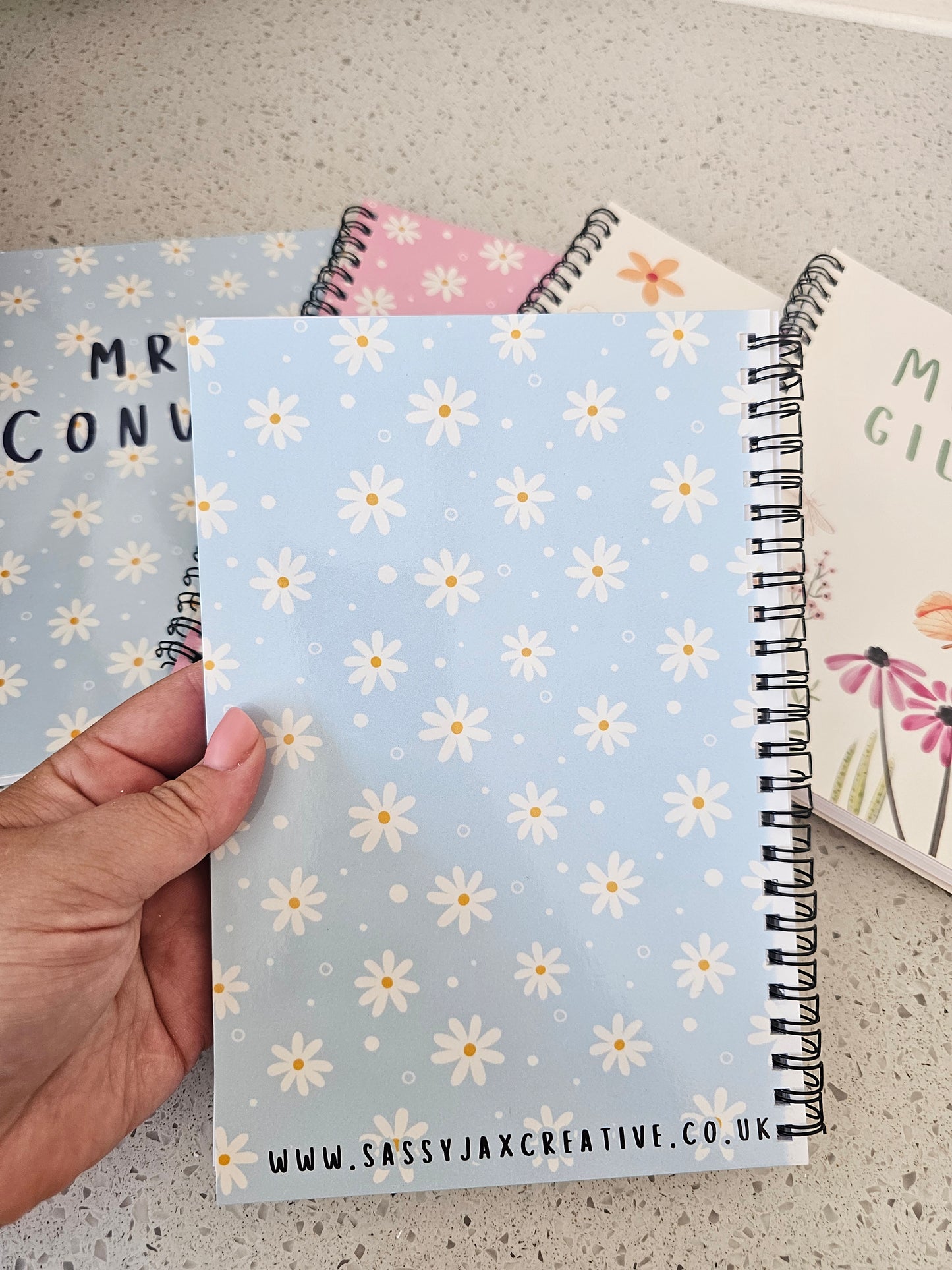 Personalised Notebook - double-sided printed design - thank you teacher gift