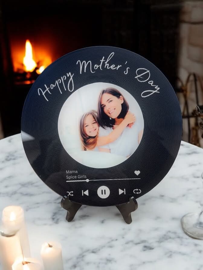 Photo record plaque keepsake - mothers day photo gift plaque