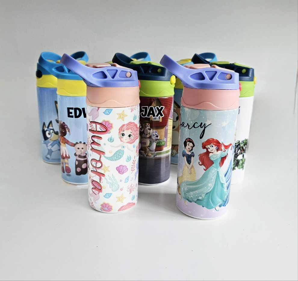 Kids water bottle- NEW DESIGN REQUESTS ONLY - Metal water bottle
