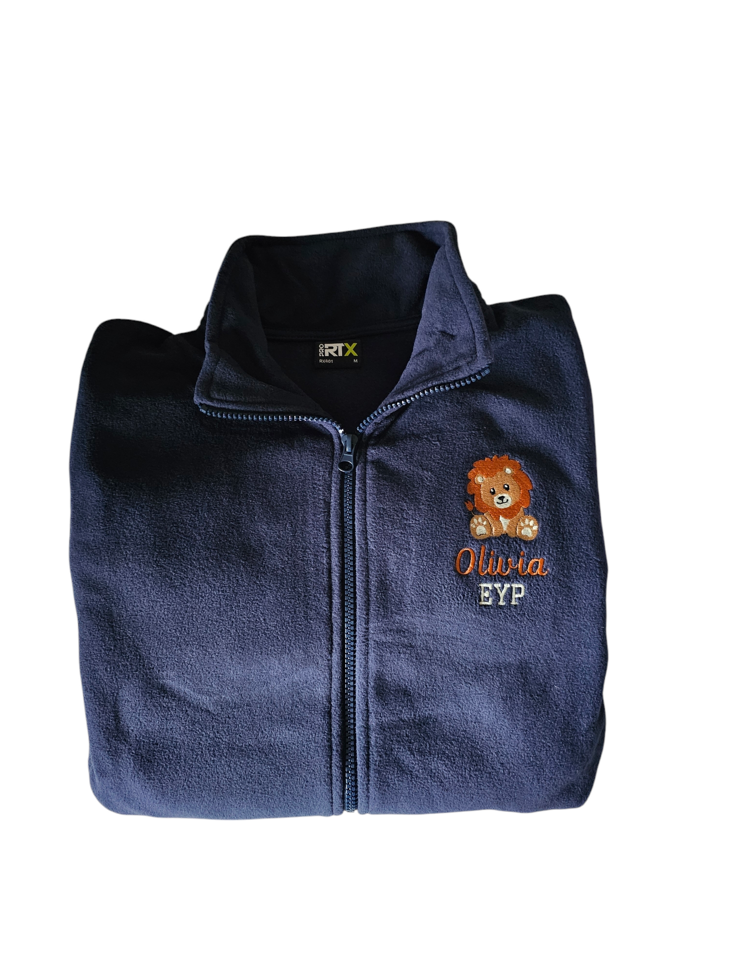 Lion Embroidered Personalised Fleece - Nurse Jacket - Midwife Jacket - Student fleece - Doctor jacket