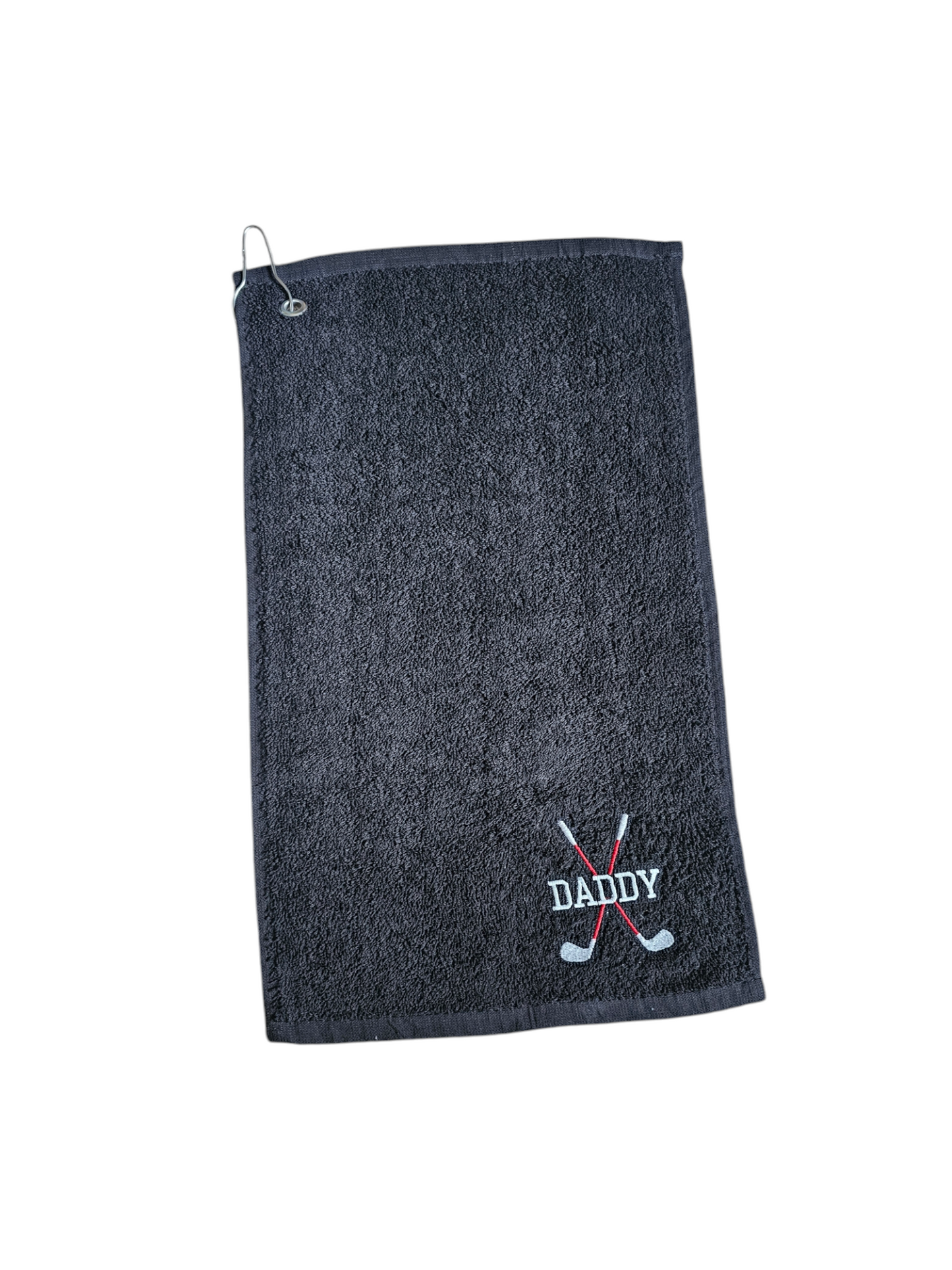 Personalised embroidered golf towel