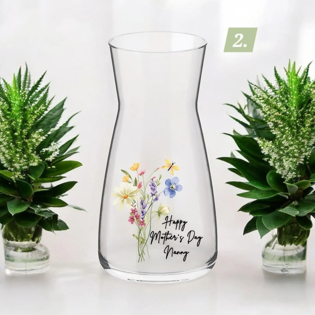 DIY Mothers day vase transfers