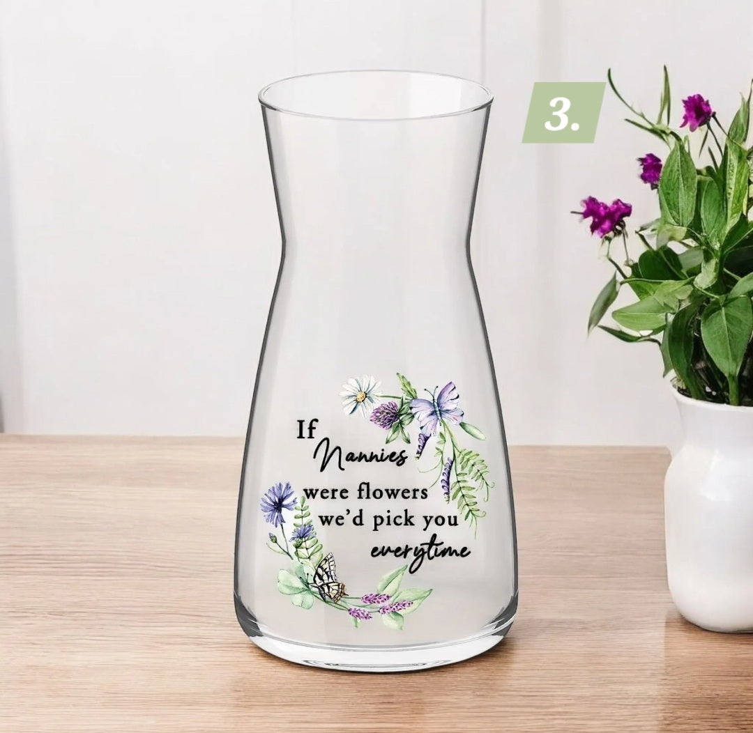 DIY Mothers day vase transfers