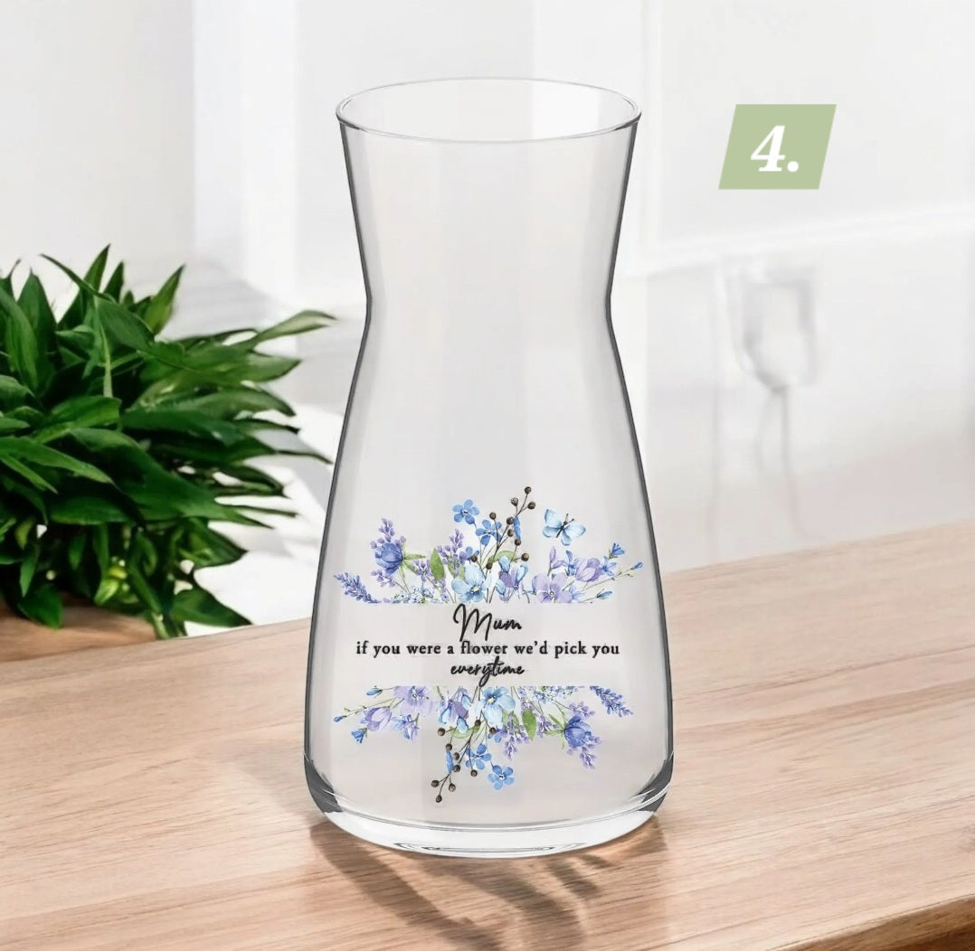 DIY Mothers day vase transfers