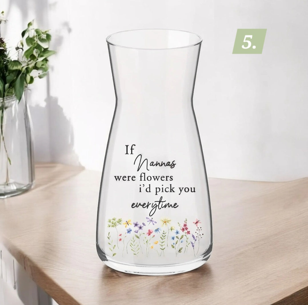 DIY Mothers day vase transfers