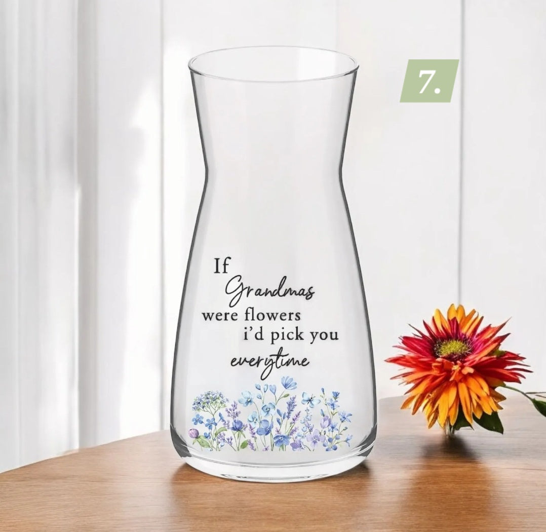DIY Mothers day vase transfers