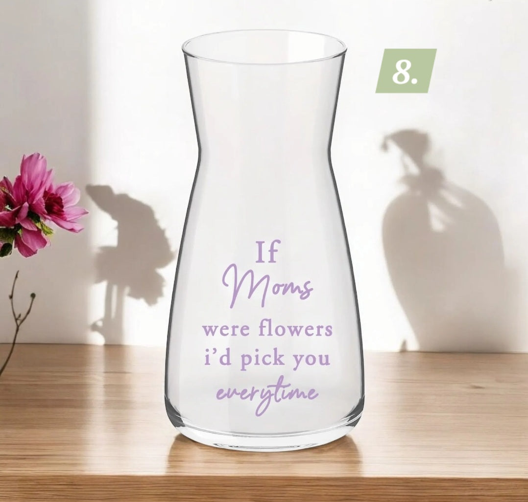 DIY Mothers day vase transfers