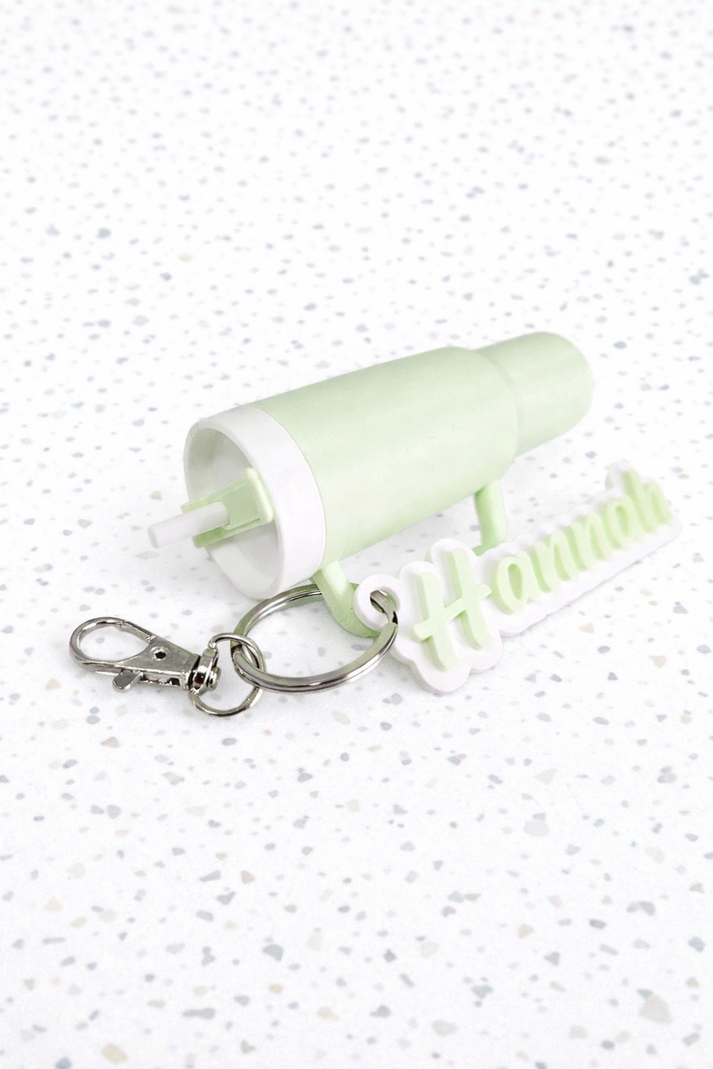 Personalised Mini Stanley inspired Cup Keyring, Lipbalm holder Keychain Cup with Name