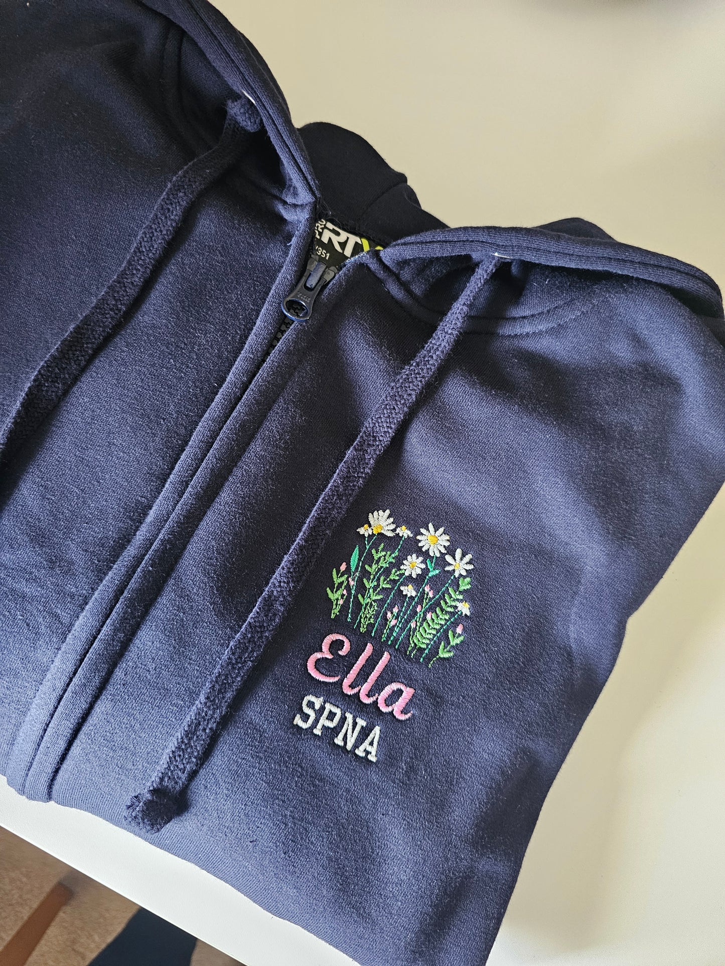 Embroidered Wild Flower Hoodie - Healthcare - Floral Design Embroidery