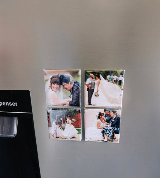 Photo Magents, Photo Gift, Photo Collage Gift Idea, Magnet, Bespoke Fridge magnet