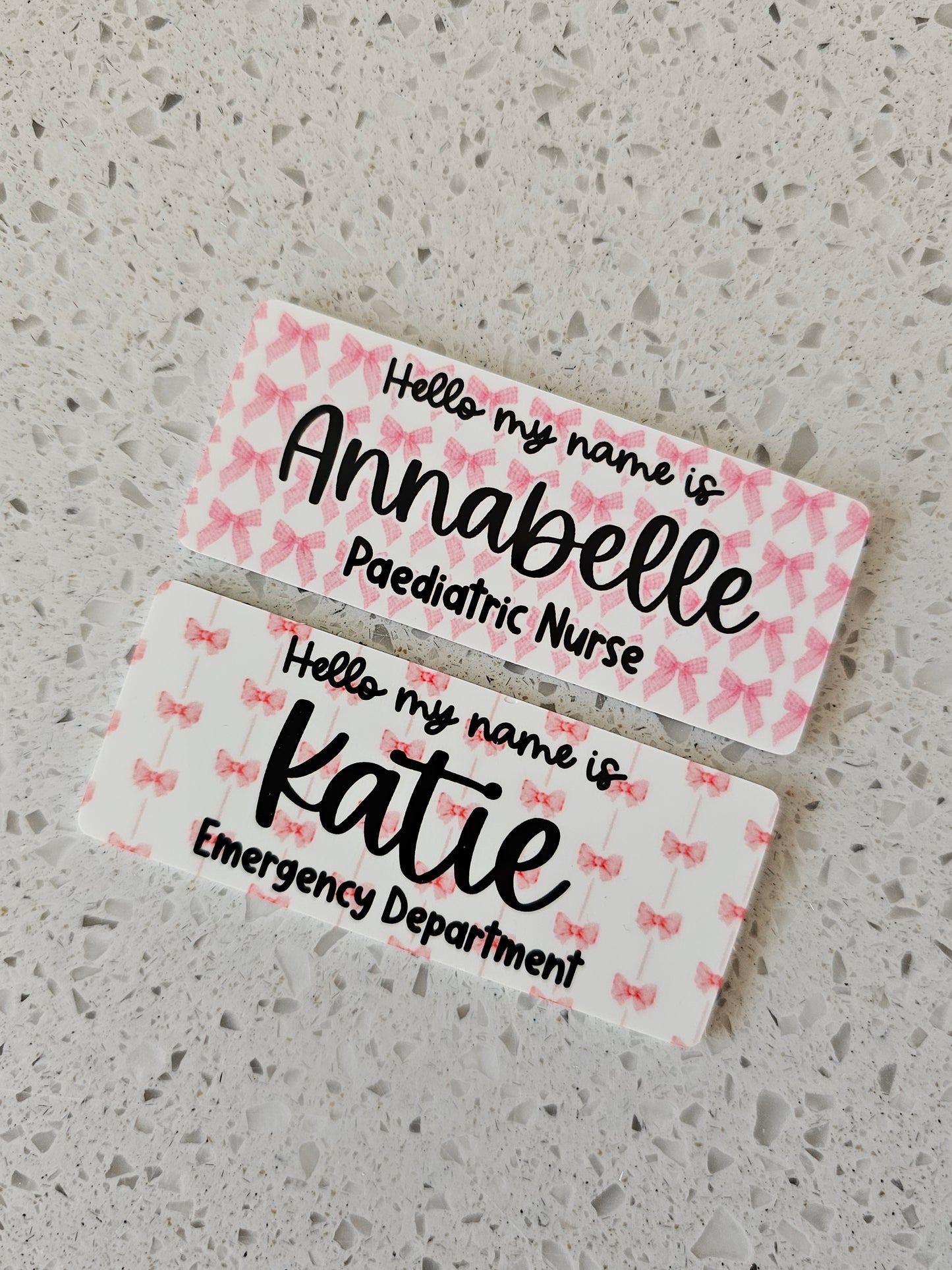 Midwife Bow Name Badge, Nurse Name Badge, NHS Name Badge, Student Midwife Name Badge, Student Nurse Name Badge, Doctor Name Badge - Bow Designs