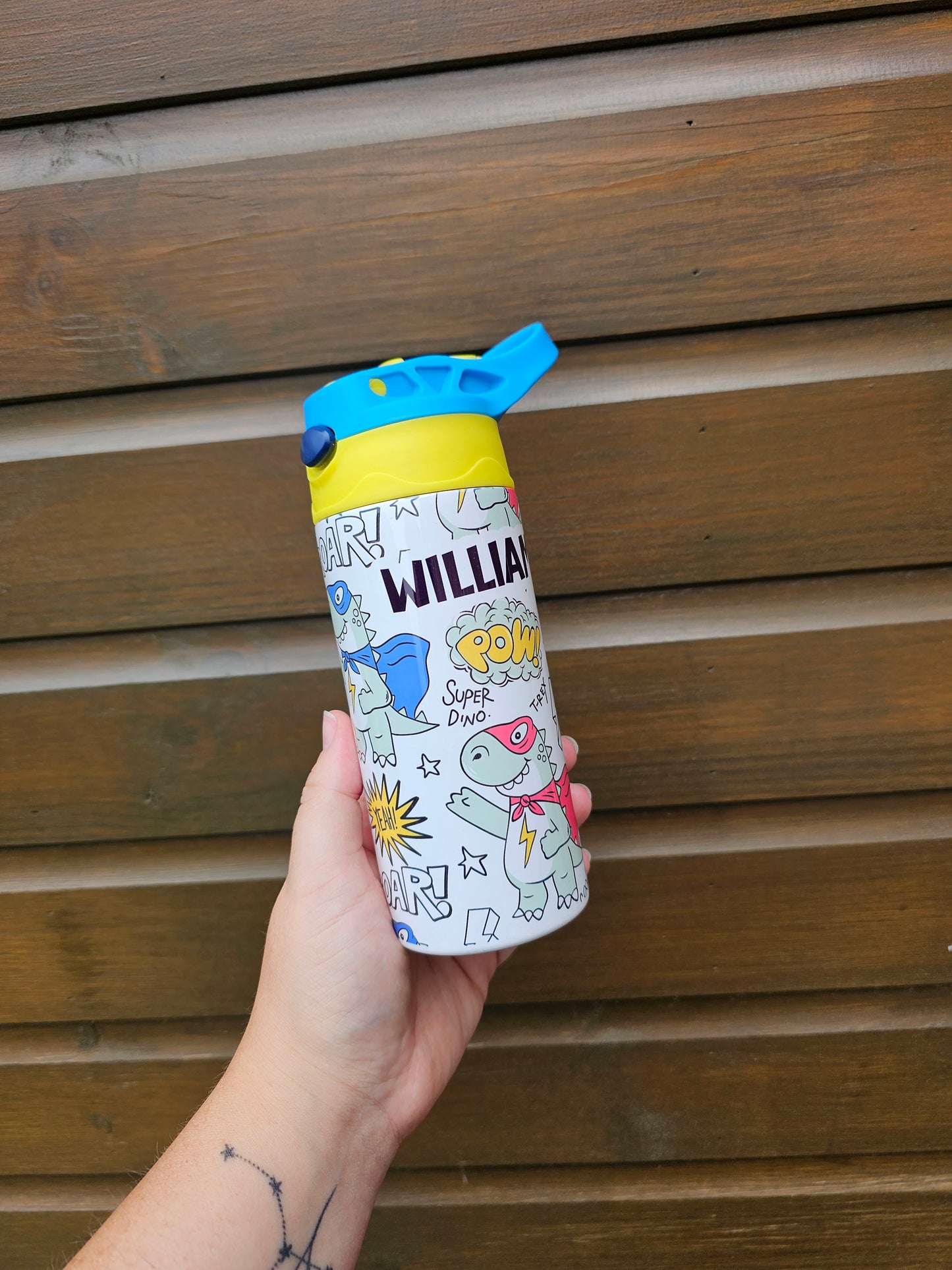 Personalised Water Bottle, Metal Kids Bottle, ALL CURRENT DESIGNS
