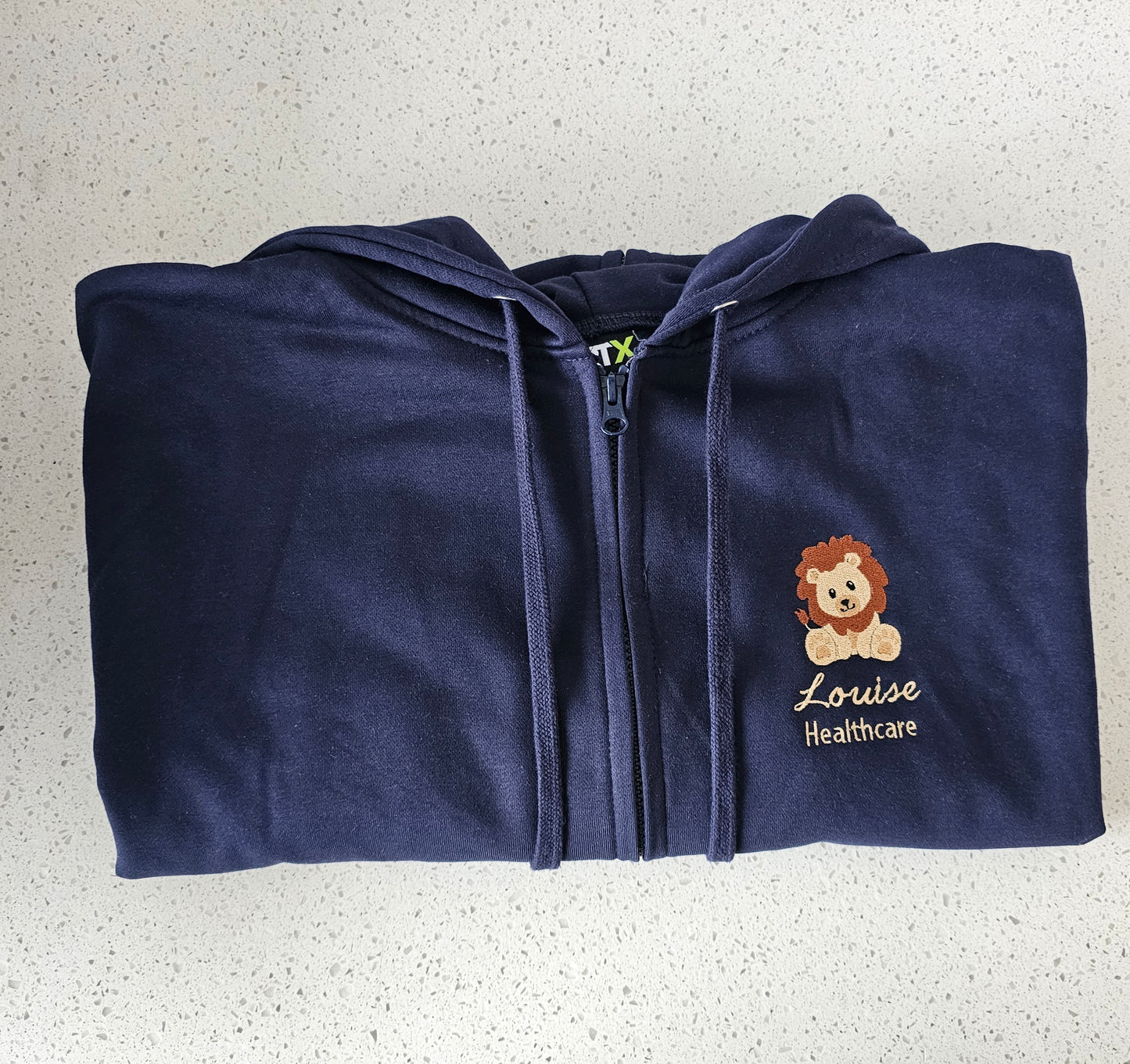 Embroidered Lion Hoodie - Healthcare - Nurse - Midwife - Baby Lion Embroidery
