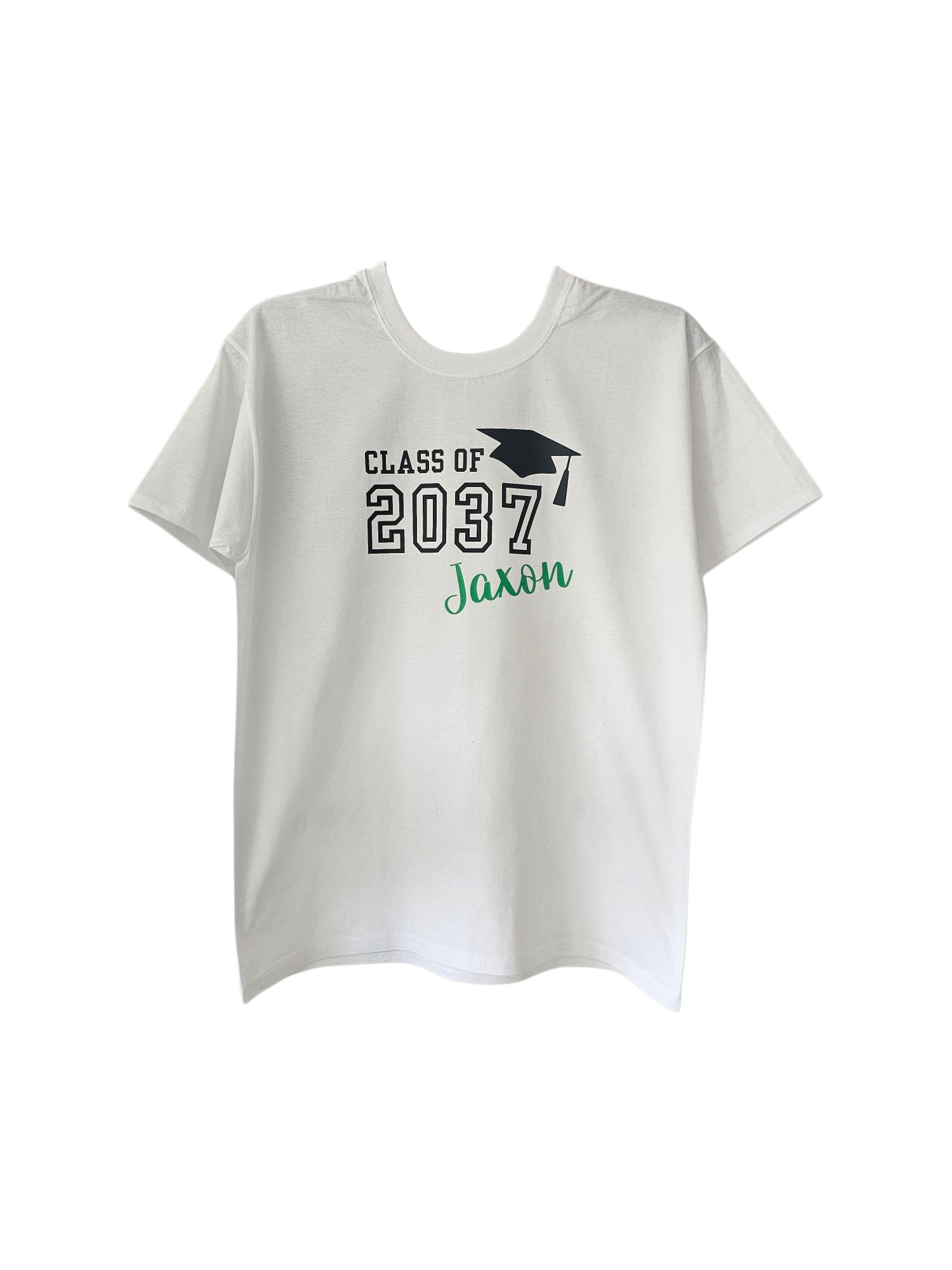 Class of 2037 personalised tshirts, grow with me hand print tshirt, school starter top