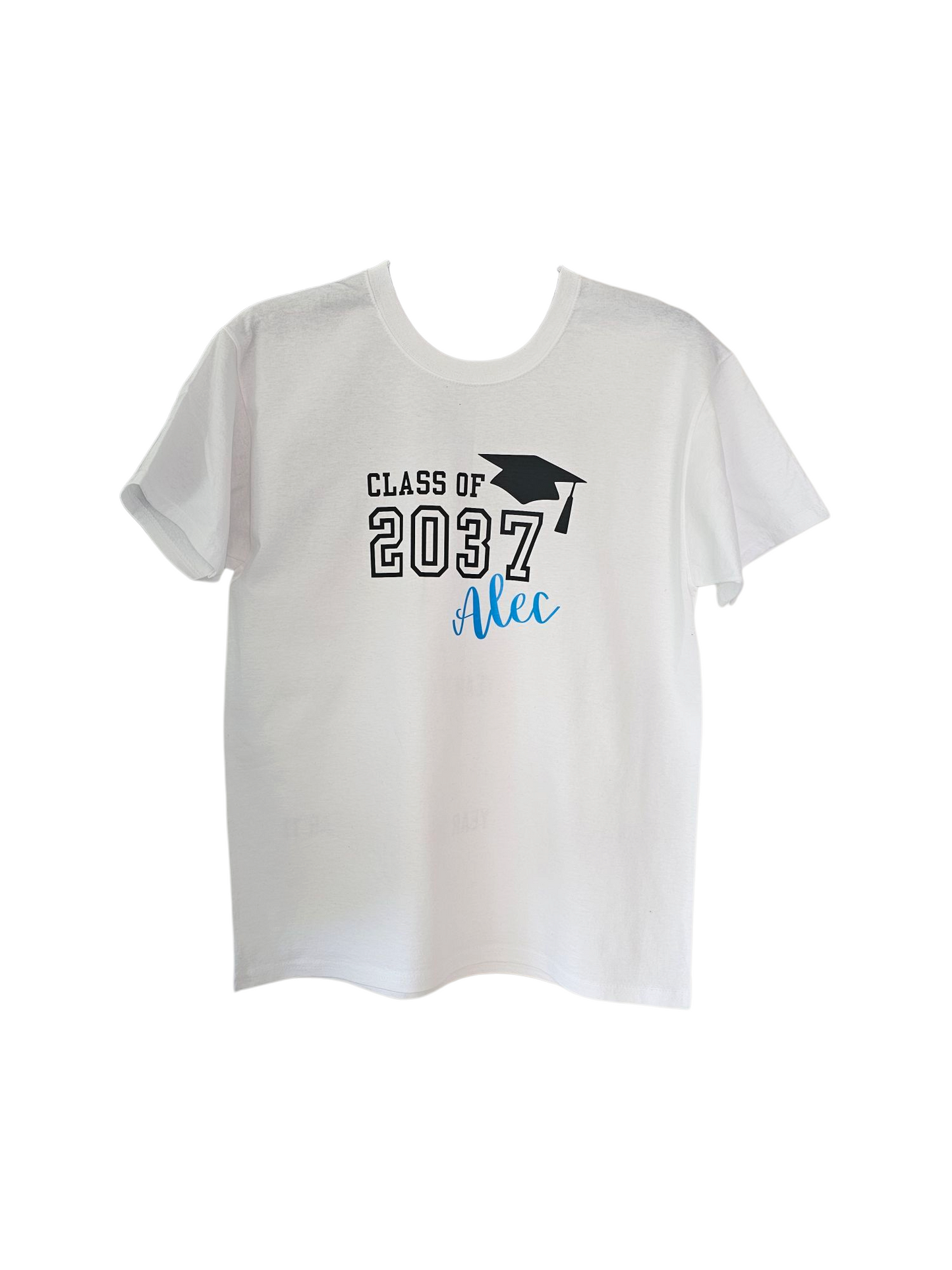 Class of 2037 personalised tshirts, grow with me hand print tshirt, school starter top