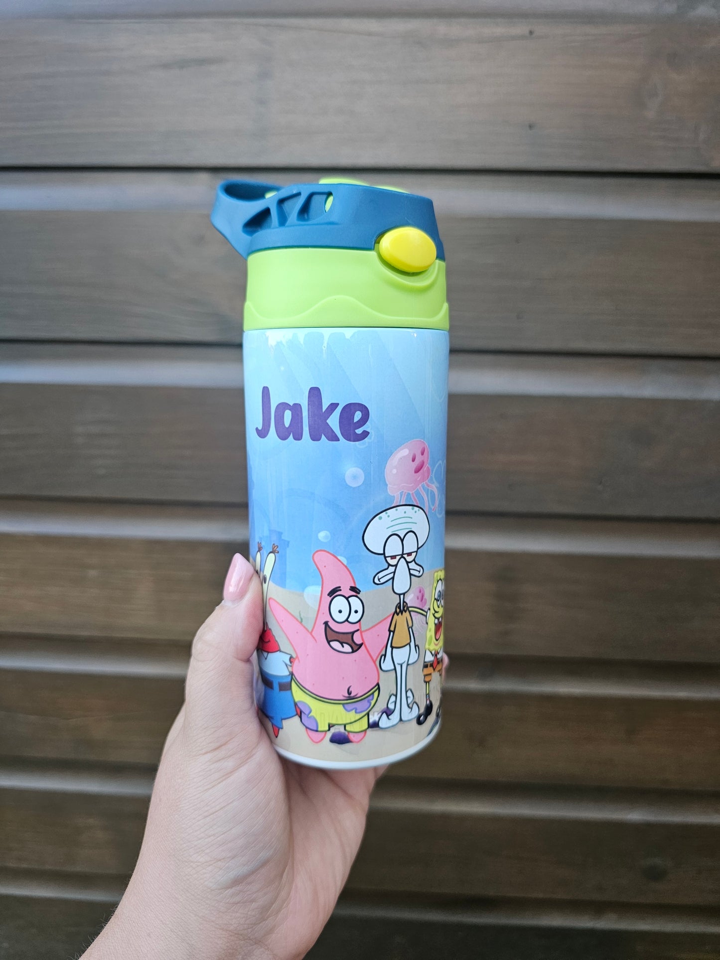 Personalised Water Bottle, Metal Kids Bottle, ALL CURRENT DESIGNS