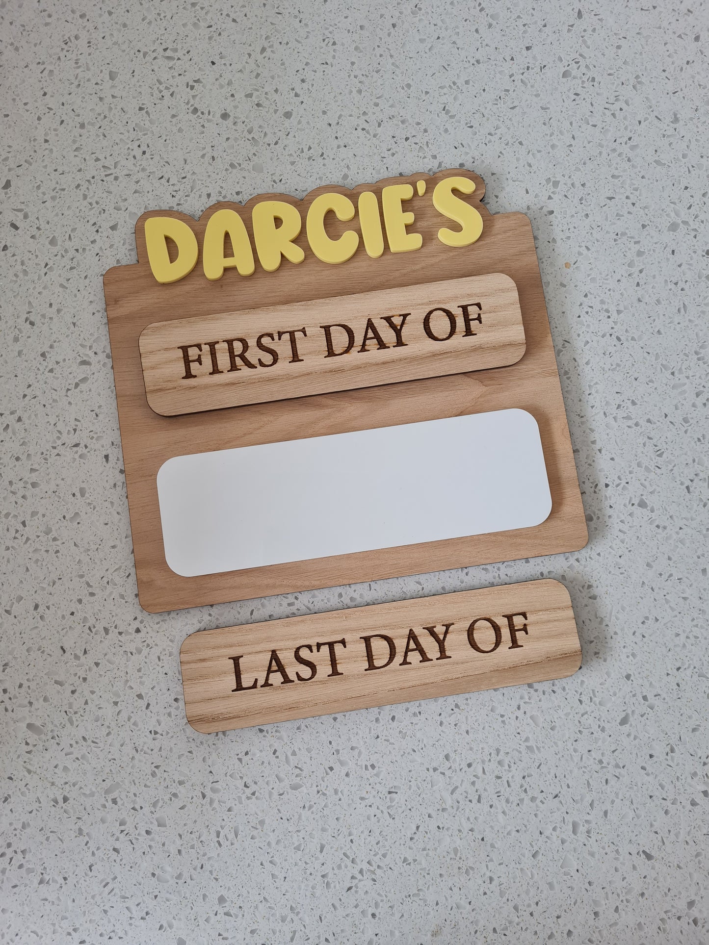 First Day of School - Last Day of School Board