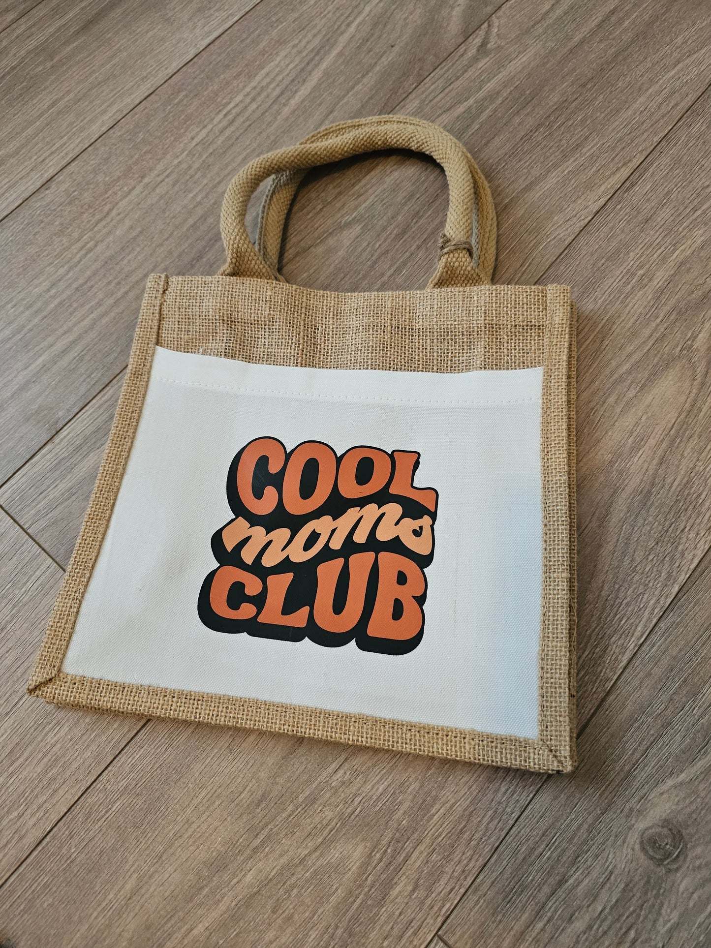 Cool Mom's Club Jute Bag - Small