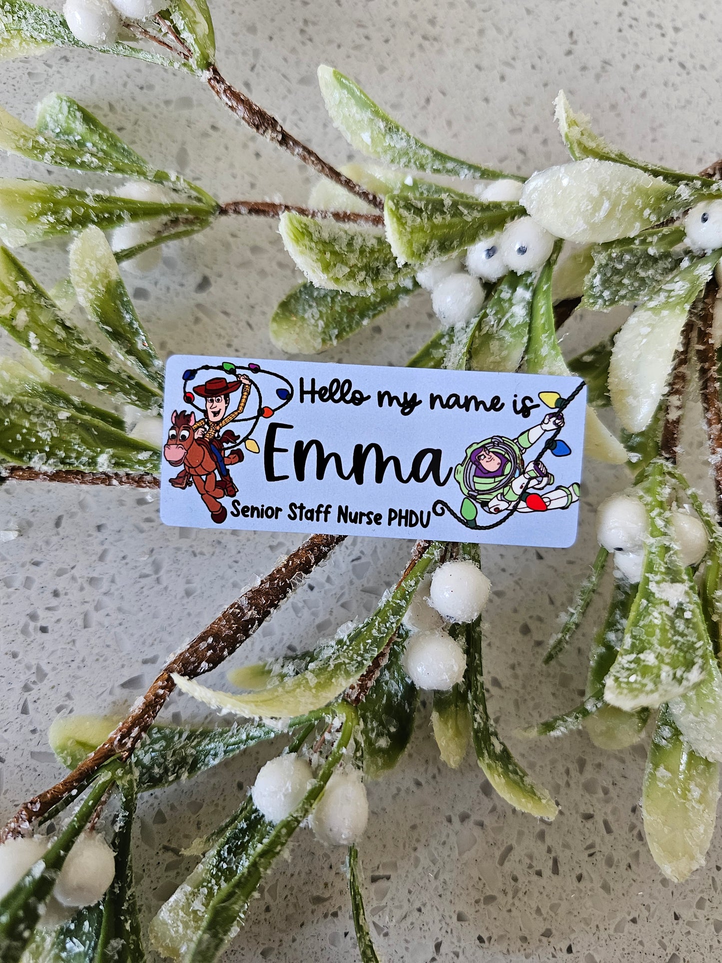 Christmas Name Badge ALL DESIGNS, Nurse Name Badge, Midwife Name Badge, Student Nurse Name Badge, Student Midwife Name Badge