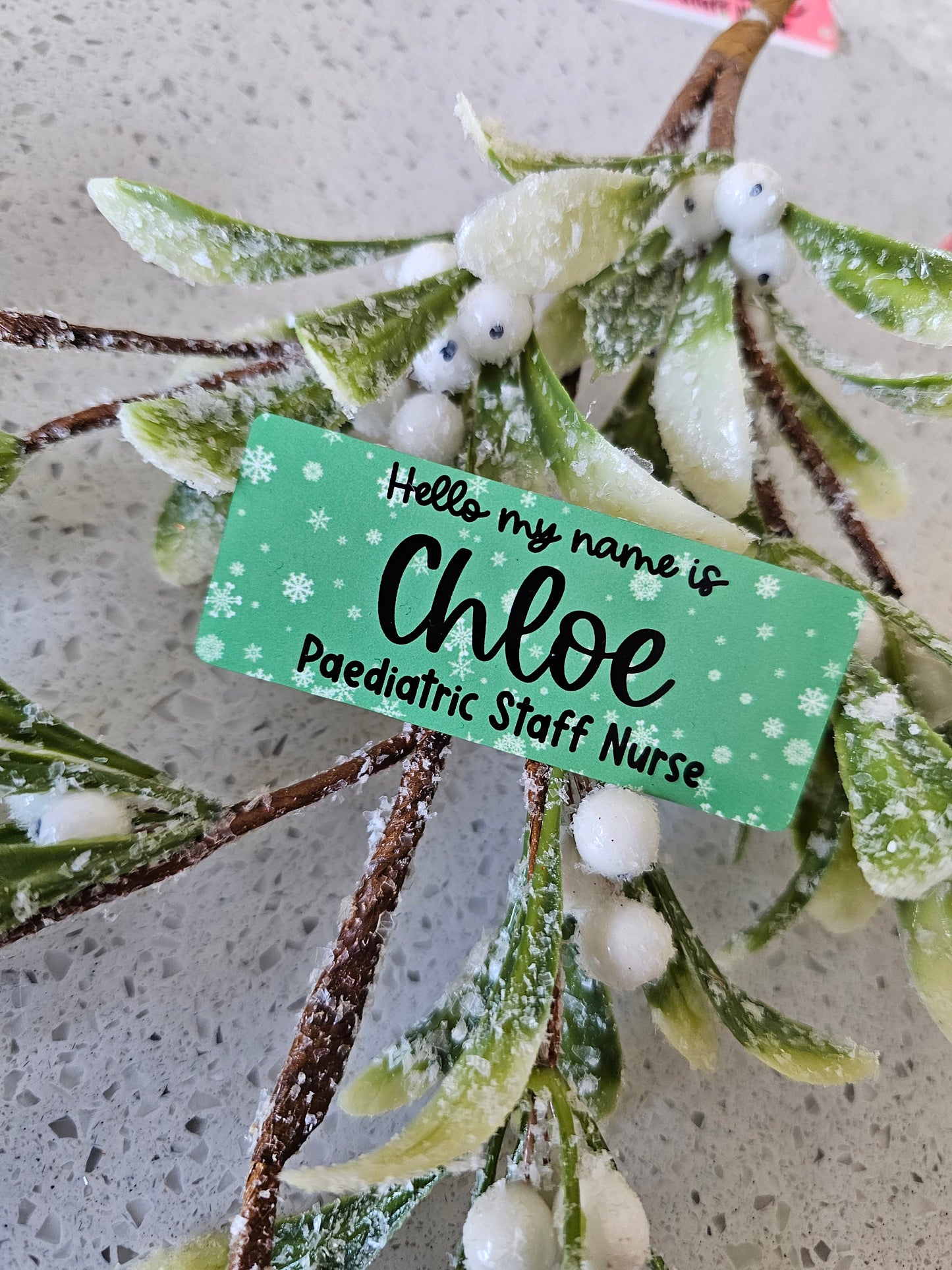 Christmas Name Badge ALL DESIGNS, Nurse Name Badge, Midwife Name Badge, Student Nurse Name Badge, Student Midwife Name Badge