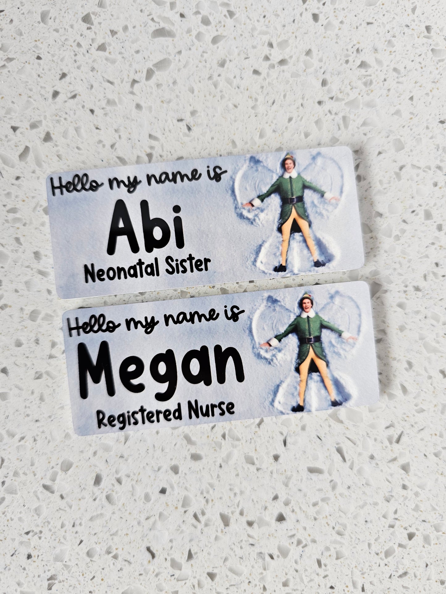 Christmas Name Badge ALL DESIGNS, Nurse Name Badge, Midwife Name Badge, Student Nurse Name Badge, Student Midwife Name Badge
