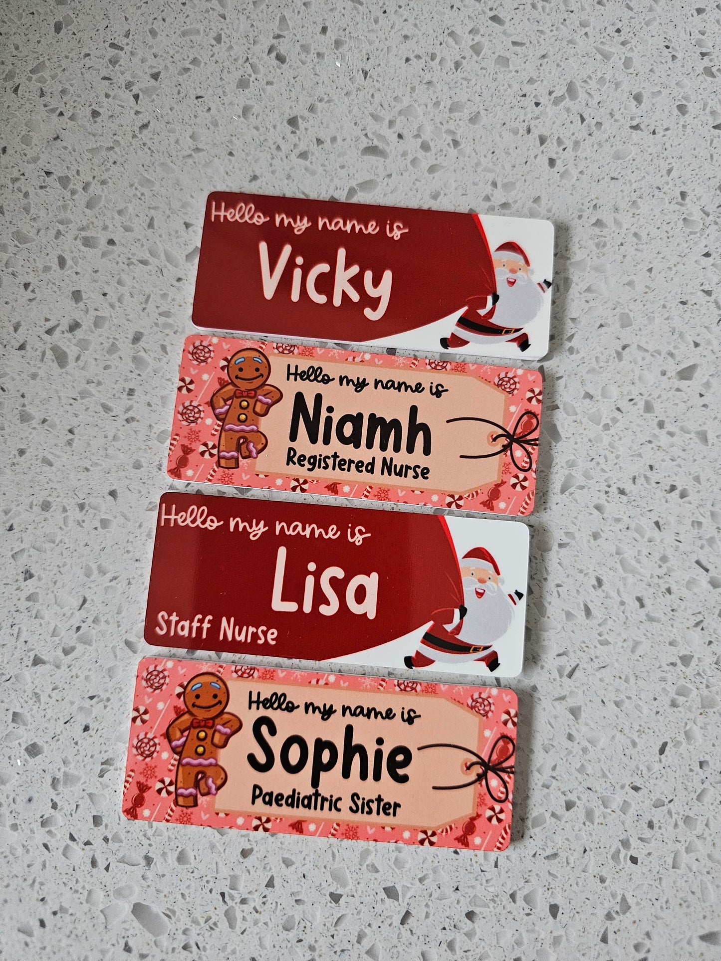 Christmas Name Badge ALL DESIGNS, Nurse Name Badge, Midwife Name Badge, Student Nurse Name Badge, Student Midwife Name Badge