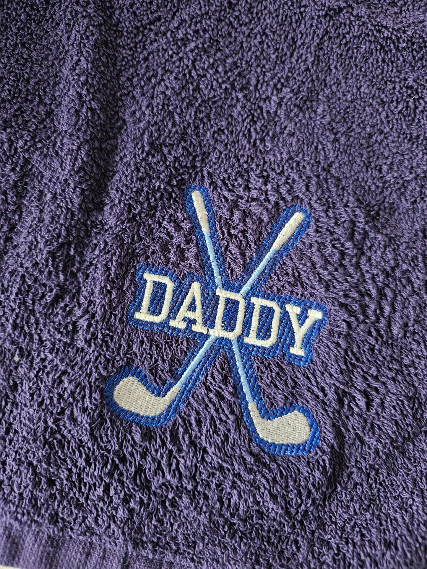 Personalised embroidered golf towel