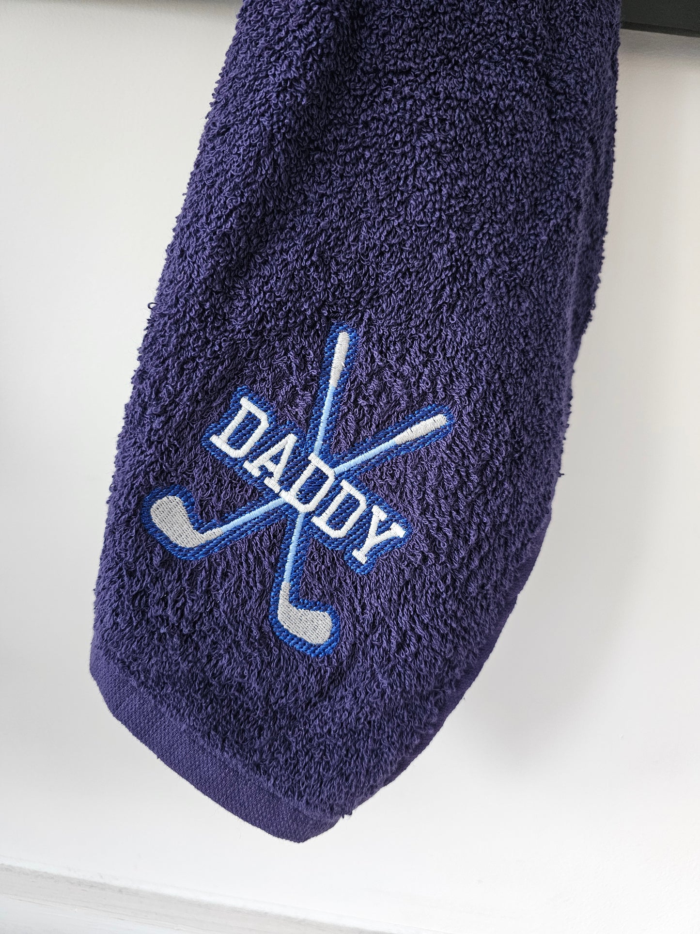 Personalised embroidered golf towel