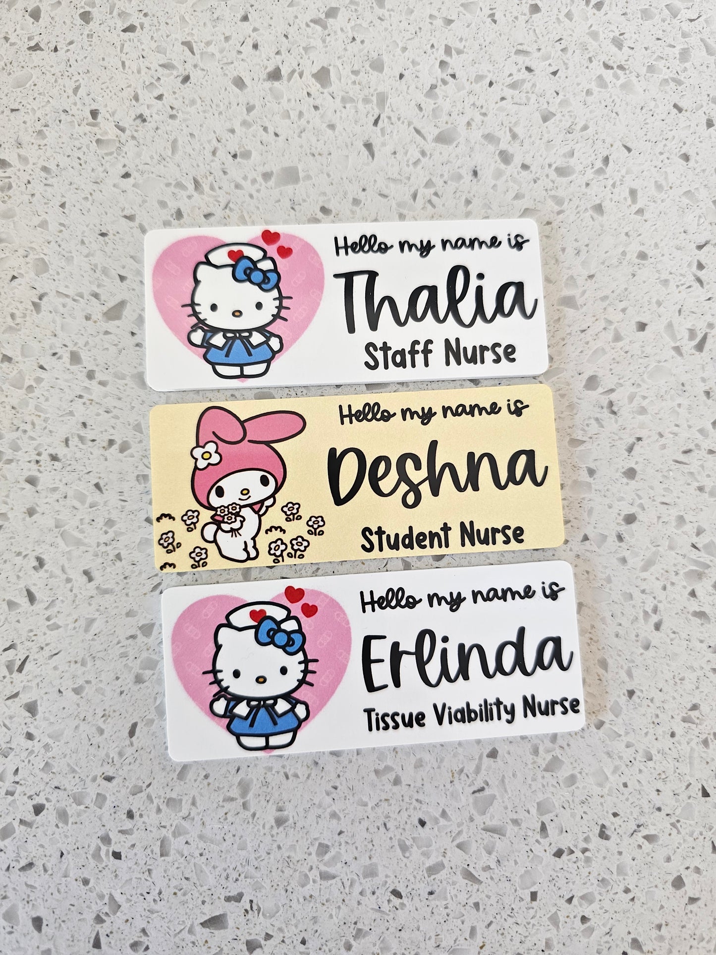Midwife Name Badge, Nurse Name Badge, NHS Name Badge, Student Midwife Name Badge, Student Nurse Name Badge, Doctor Name Badge - Kitty