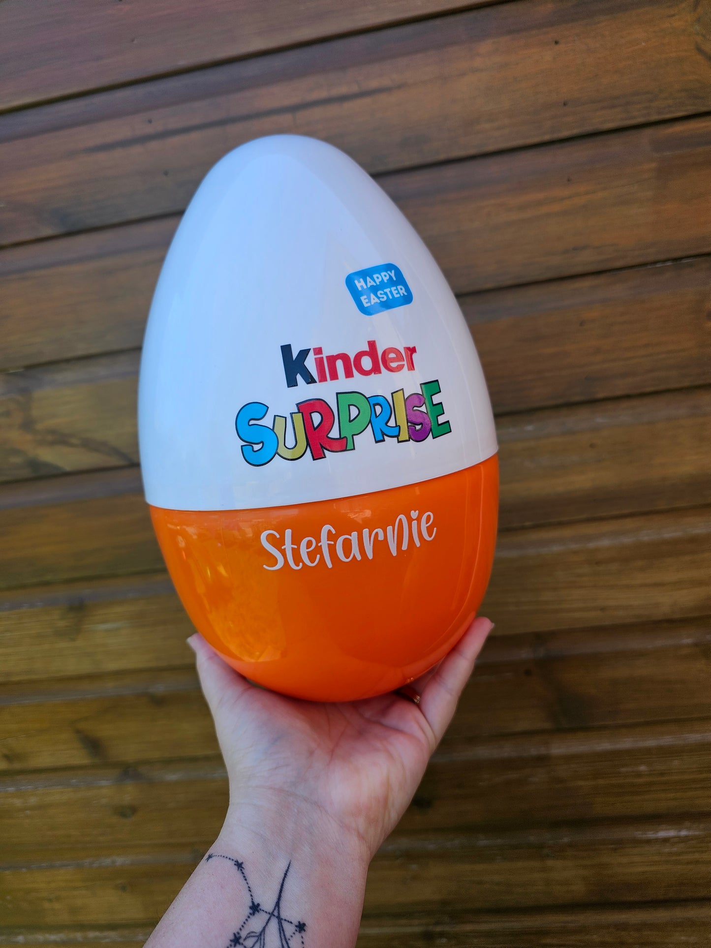 Personalised Fillable Plastic Egg