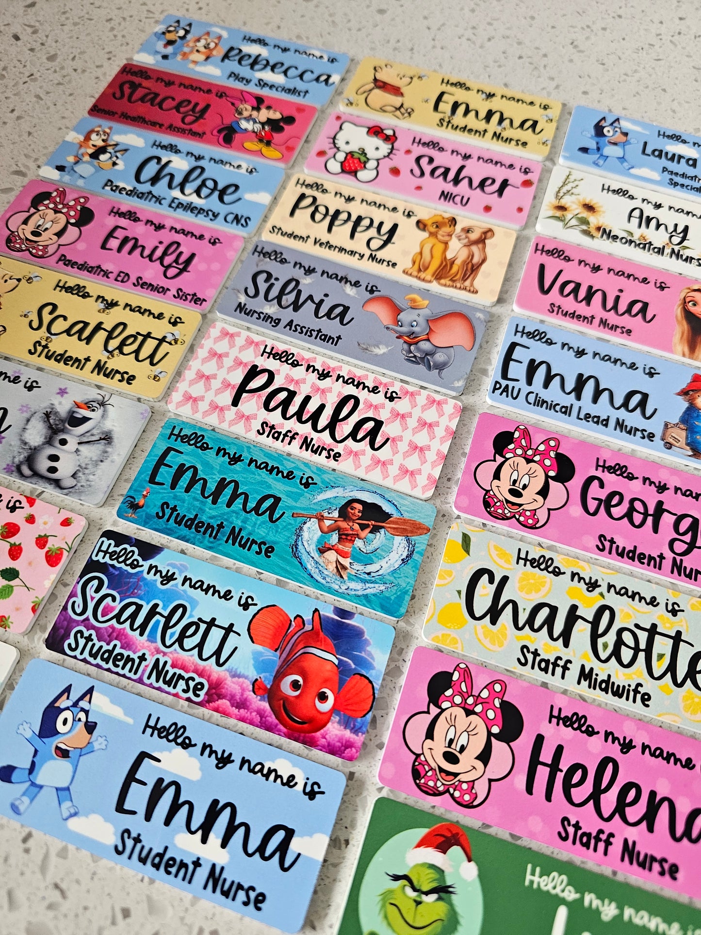 Midwife Name Badge, Nurse Name Badge, NHS Name Badge, Student Midwife Name Badge, Student Nurse Name Badge, Doctor Name Badge - ALL DESIGNS