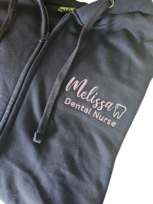 Dental nurse hoodie, dental nurse jacket, dentist hoodie, dentist gift, oral hygiene, hygienist hoodie, dental nurse gift