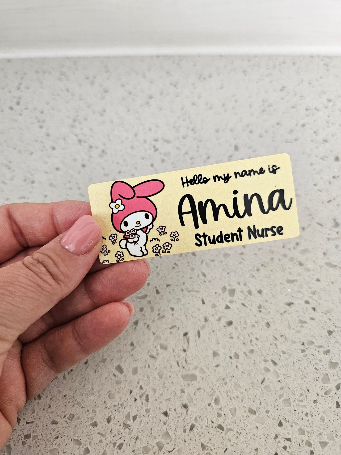 Midwife Name Badge, Nurse Name Badge, NHS Name Badge, Student Midwife Name Badge, Student Nurse Name Badge, Doctor Name Badge - Kitty