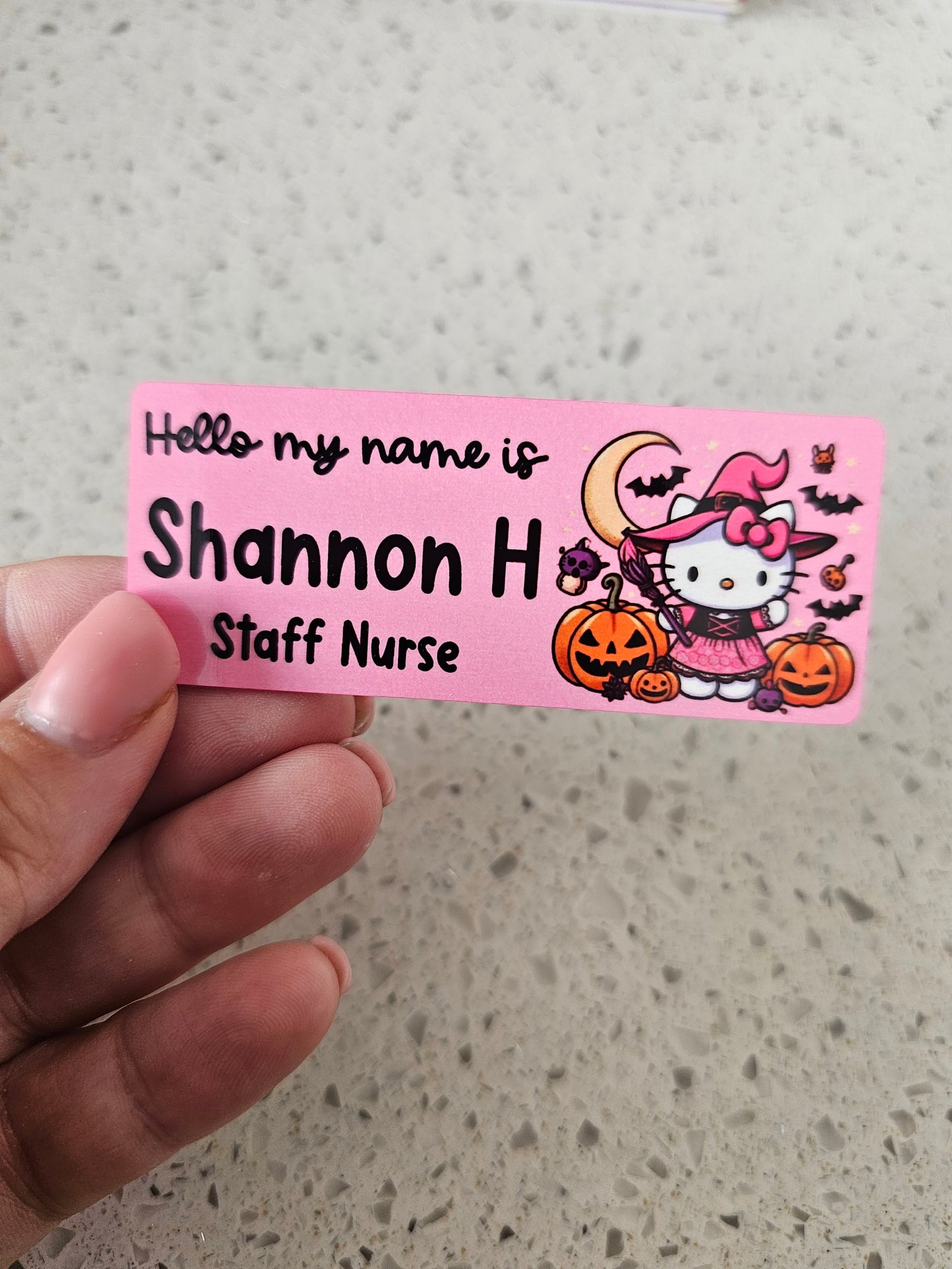 Midwife Name Badge, Nurse Name Badge, NHS Name Badge, Student Midwife Name Badge, Student Nurse Name Badge, Doctor Name Badge - Kitty