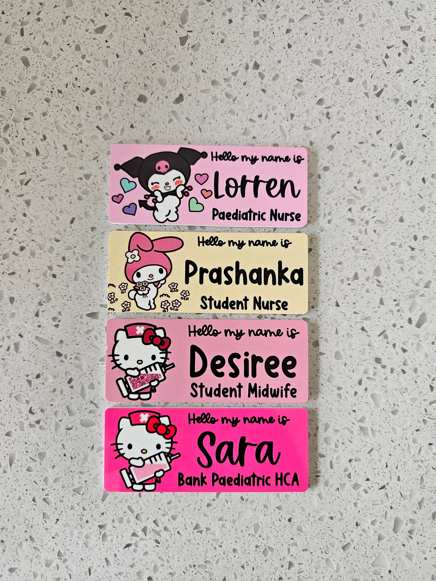 Midwife Name Badge, Nurse Name Badge, NHS Name Badge, Student Midwife Name Badge, Student Nurse Name Badge, Doctor Name Badge - Kitty