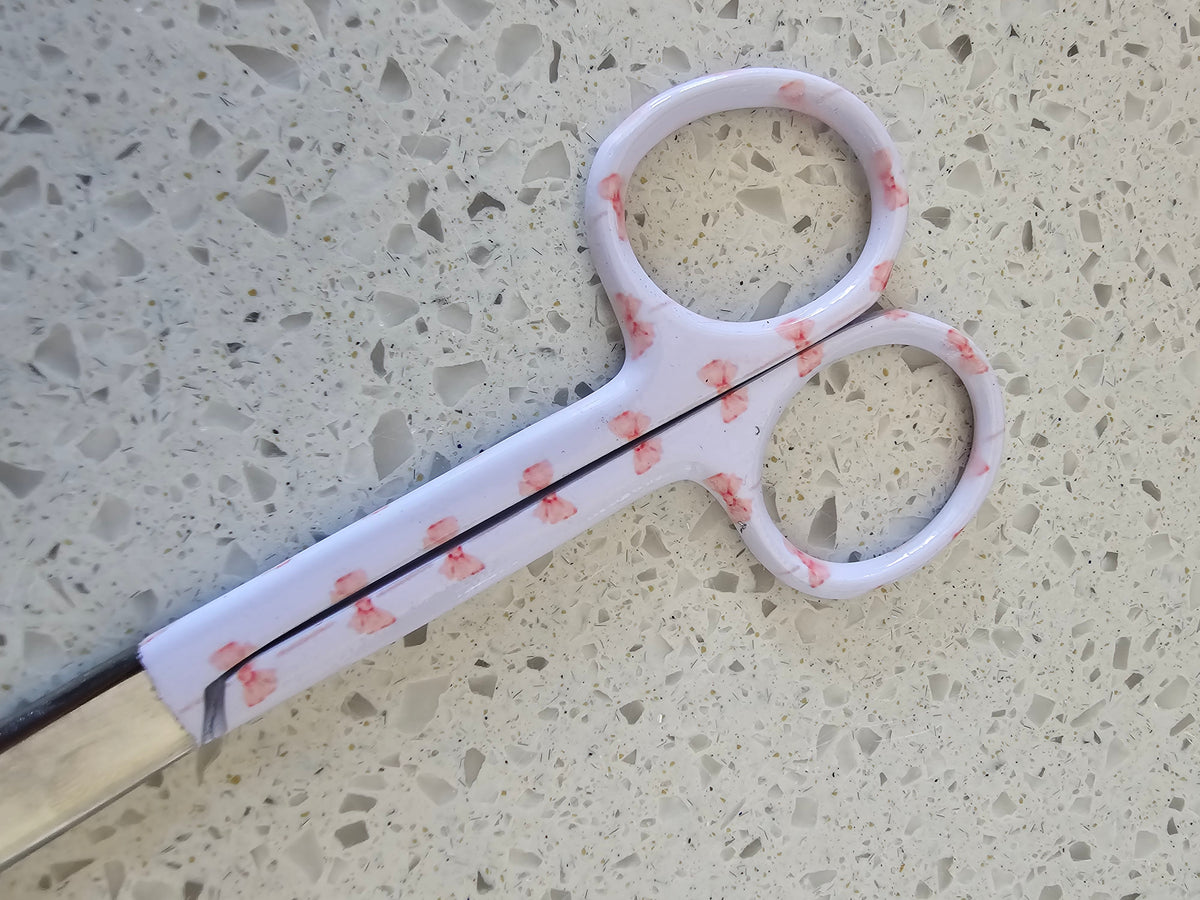 Nurse medical personalised scissors, scissors for midwife, doctor, paramedic, student nurse, student midwife, nurse pastel colour scissors pink