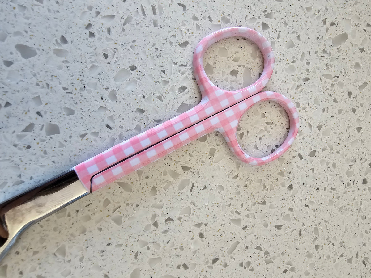 Nurse medical personalised scissors, scissors for midwife, doctor, paramedic, student nurse, student midwife, nurse pastel colour scissors pink